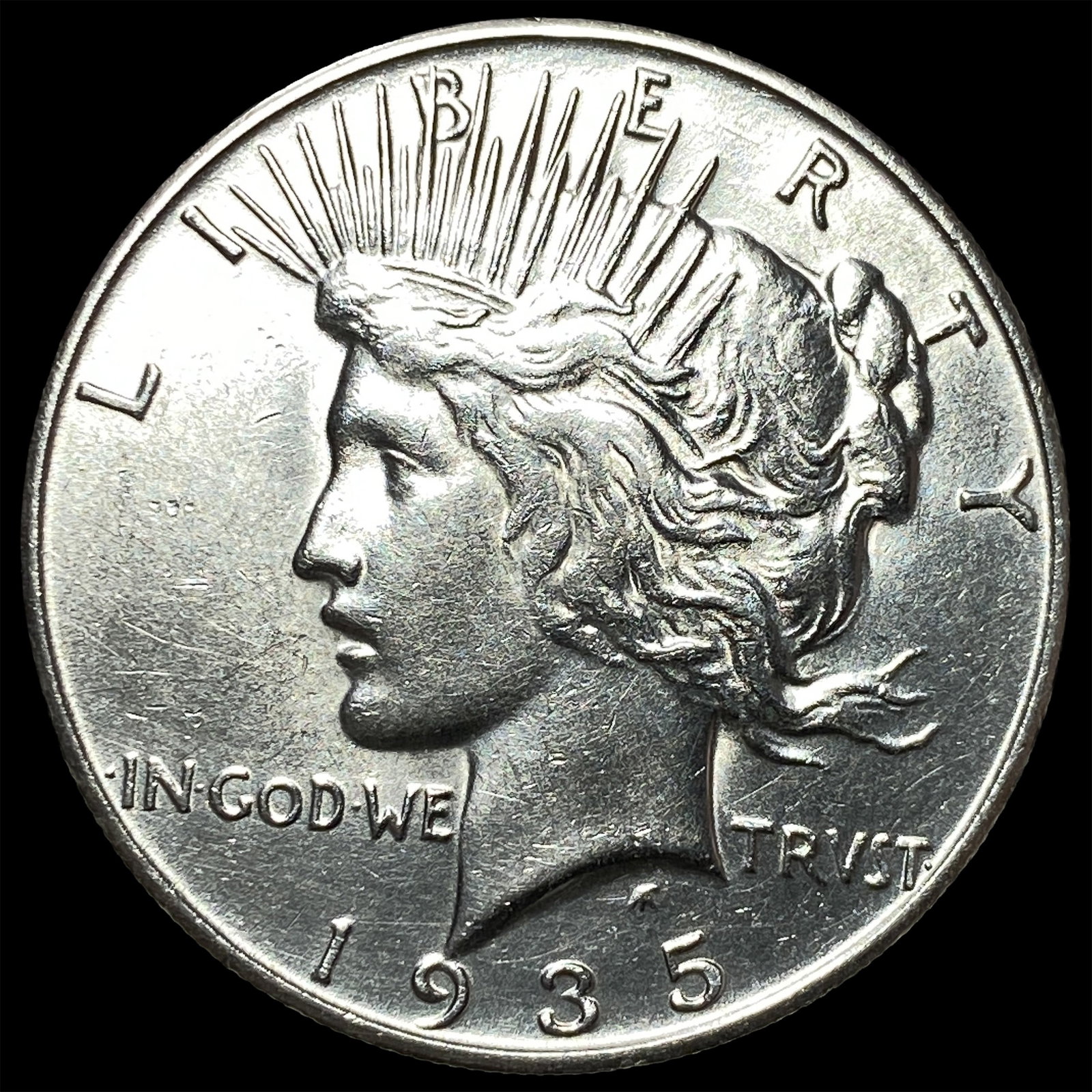 1935-S Silver Peace Dollar UNCIRCULATED: 1935-S Silver Peace Dollar UNCIRCULATED