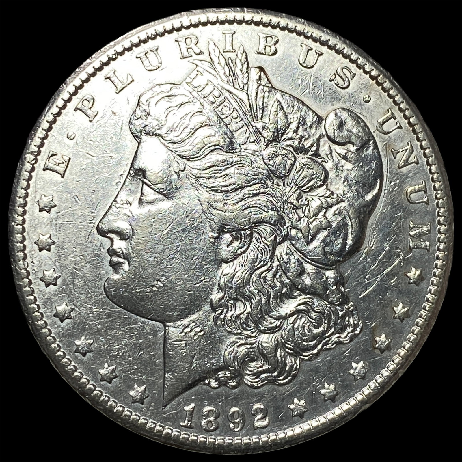 1892-CC Morgan Silver Dollar CHOICE AU: 1892-CC Morgan Silver Dollar CHOICE AU