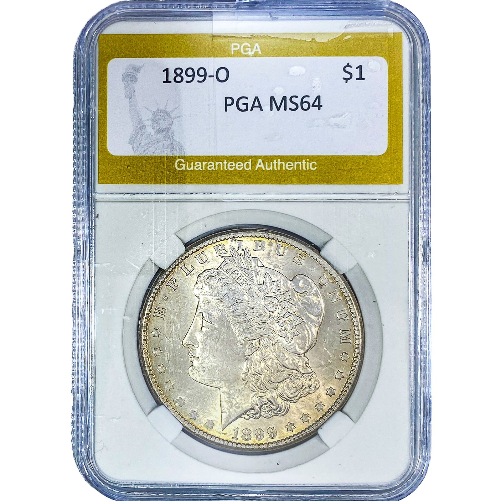1899-O Morgan Silver Dollar PGA MS64: 1899-O Morgan Silver Dollar PGA MS64