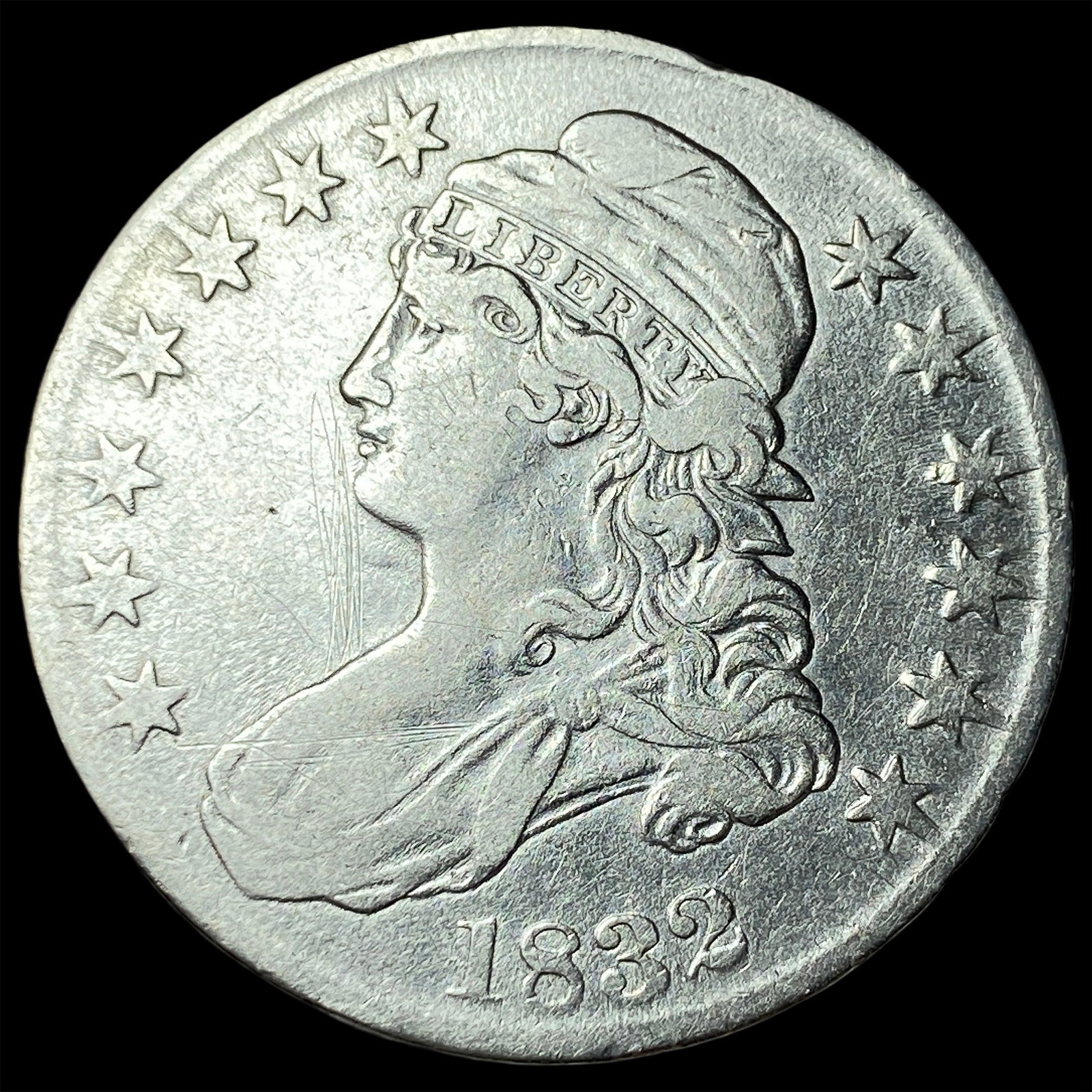 1832 Capped Bust Half Dollar NEARLY UNCIRCULATED (1 of 2)