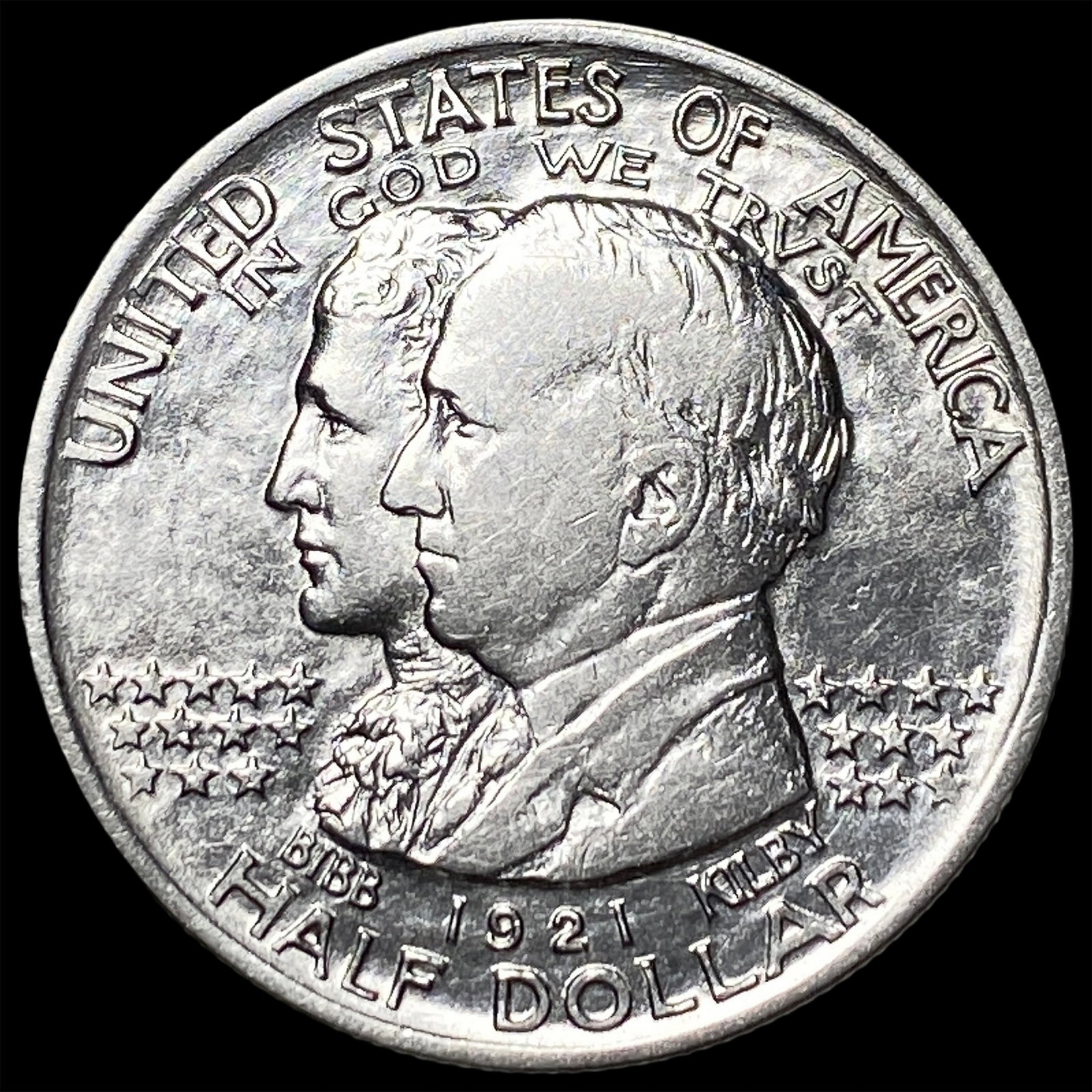 1921 Silver Alabama Half Dollar CLOSELY UNCIRCULATED: 1921 Silver Alabama Half Dollar CLOSELY UNCIRCULATED