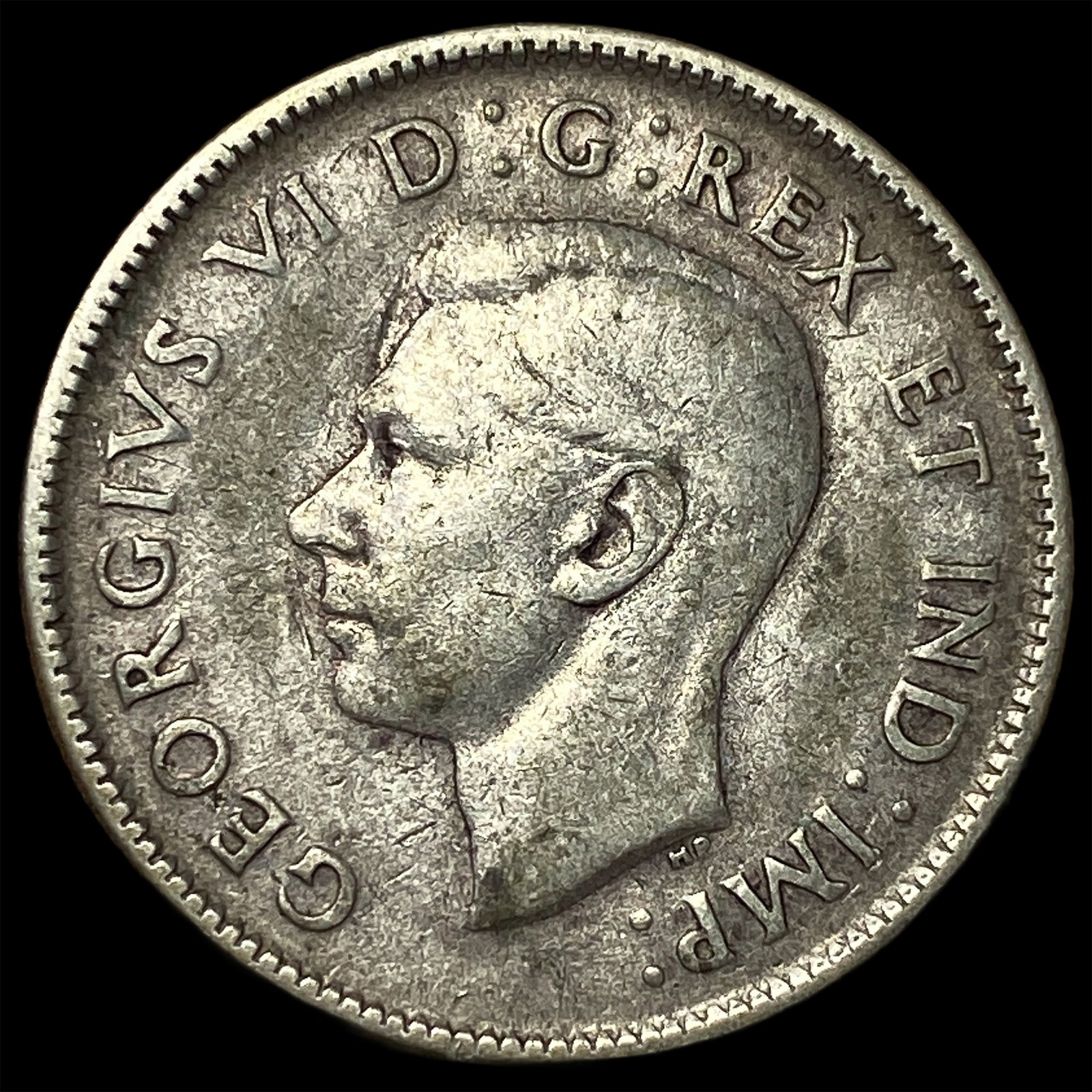 1945 Canada Silver 25 Cents .800oz ASW: 1945 Canada Silver 25 Cents .800oz ASW