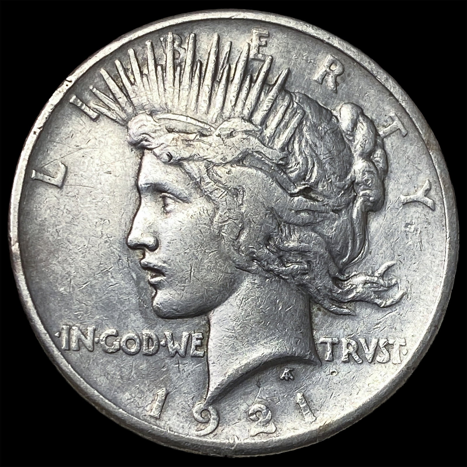 1921 Silver Peace Dollar NEARLY UNCIRCULATED: 1921 Silver Peace Dollar NEARLY UNCIRCULATED