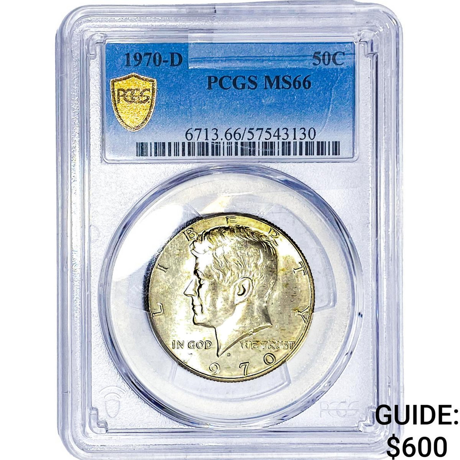 1970-D Kennedy Half Dollar PCGS MS66 (1 of 2)