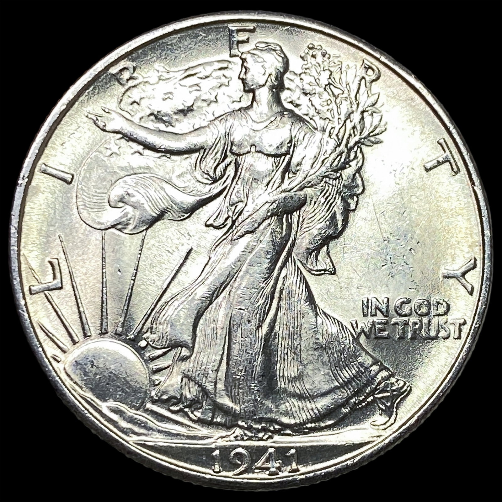 1941-D Silver Walking Liberty Half Dollar UNCIRCULATED: 1941-D Silver Walking Liberty Half Dollar UNCIRCULATED