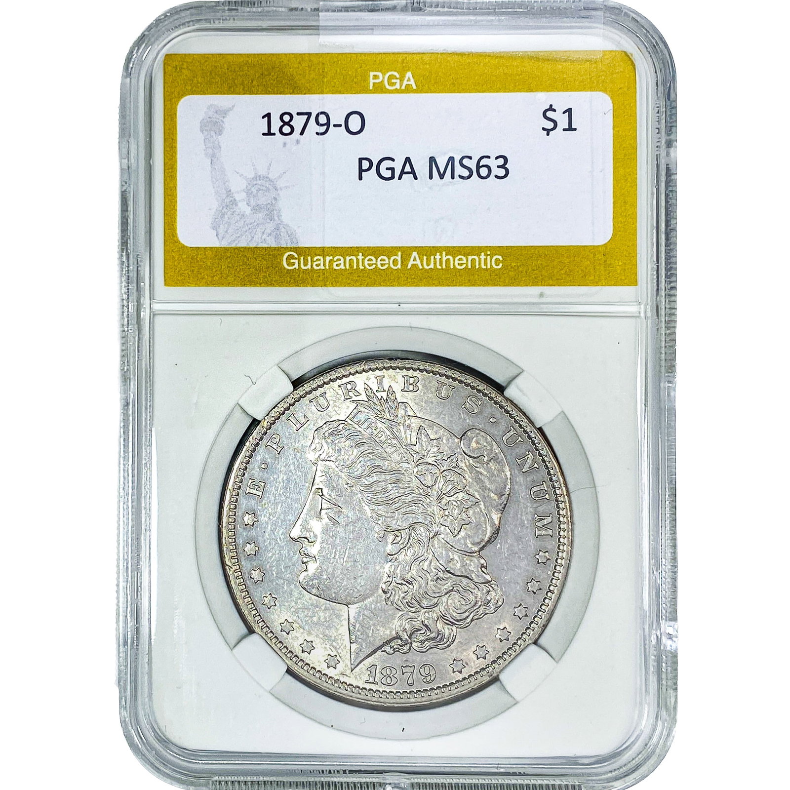 1879-O Morgan Silver Dollar PGA MS63: 1879-O Morgan Silver Dollar PGA MS63