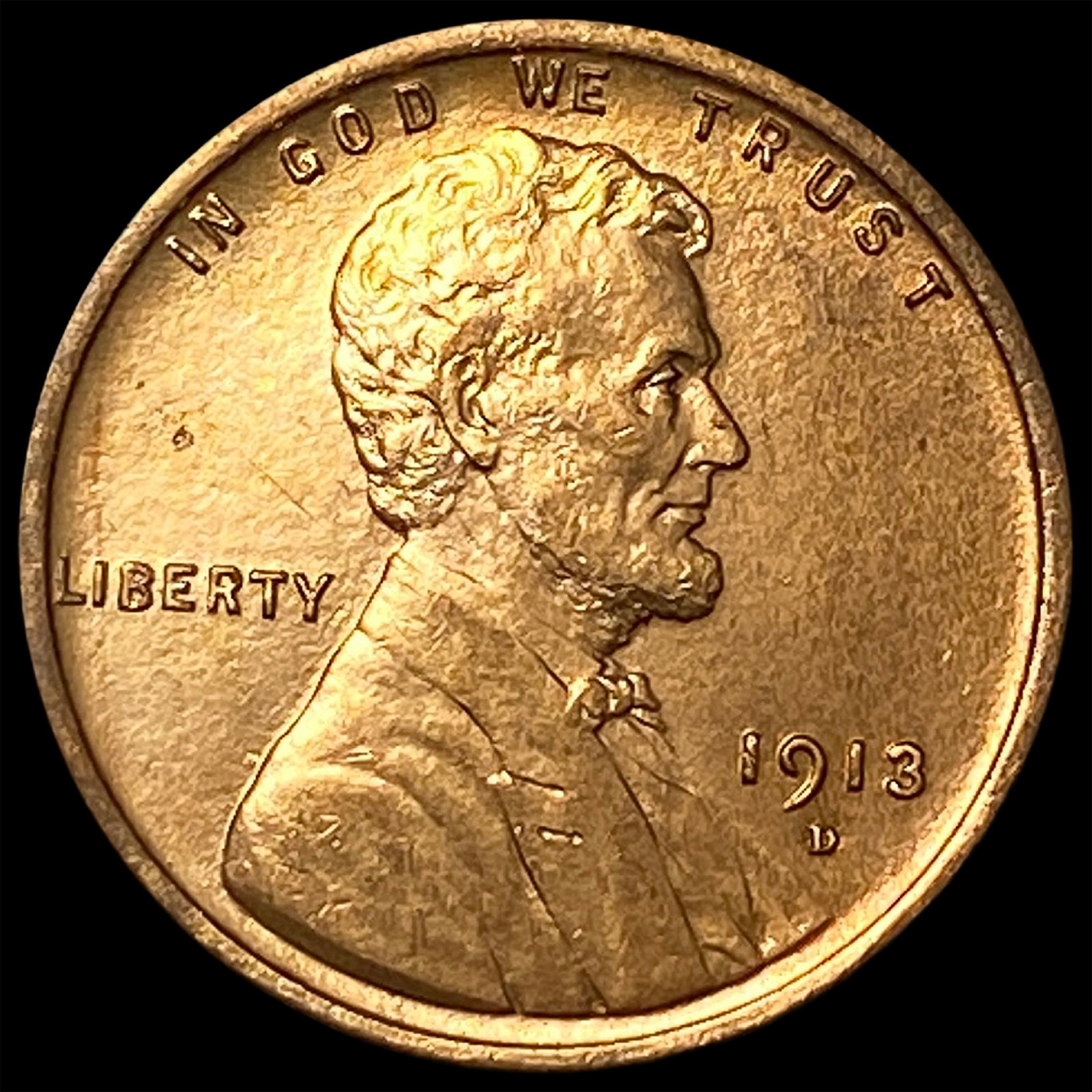 1913-D Lincoln Wheat Cent UNCIRCULATED: 1913-D Lincoln Wheat Cent UNCIRCULATED