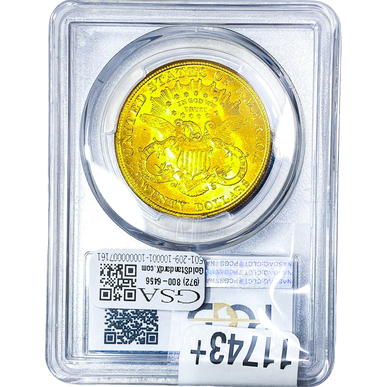 1904 $20 Gold Double Eagle PCGS MS63 - 2