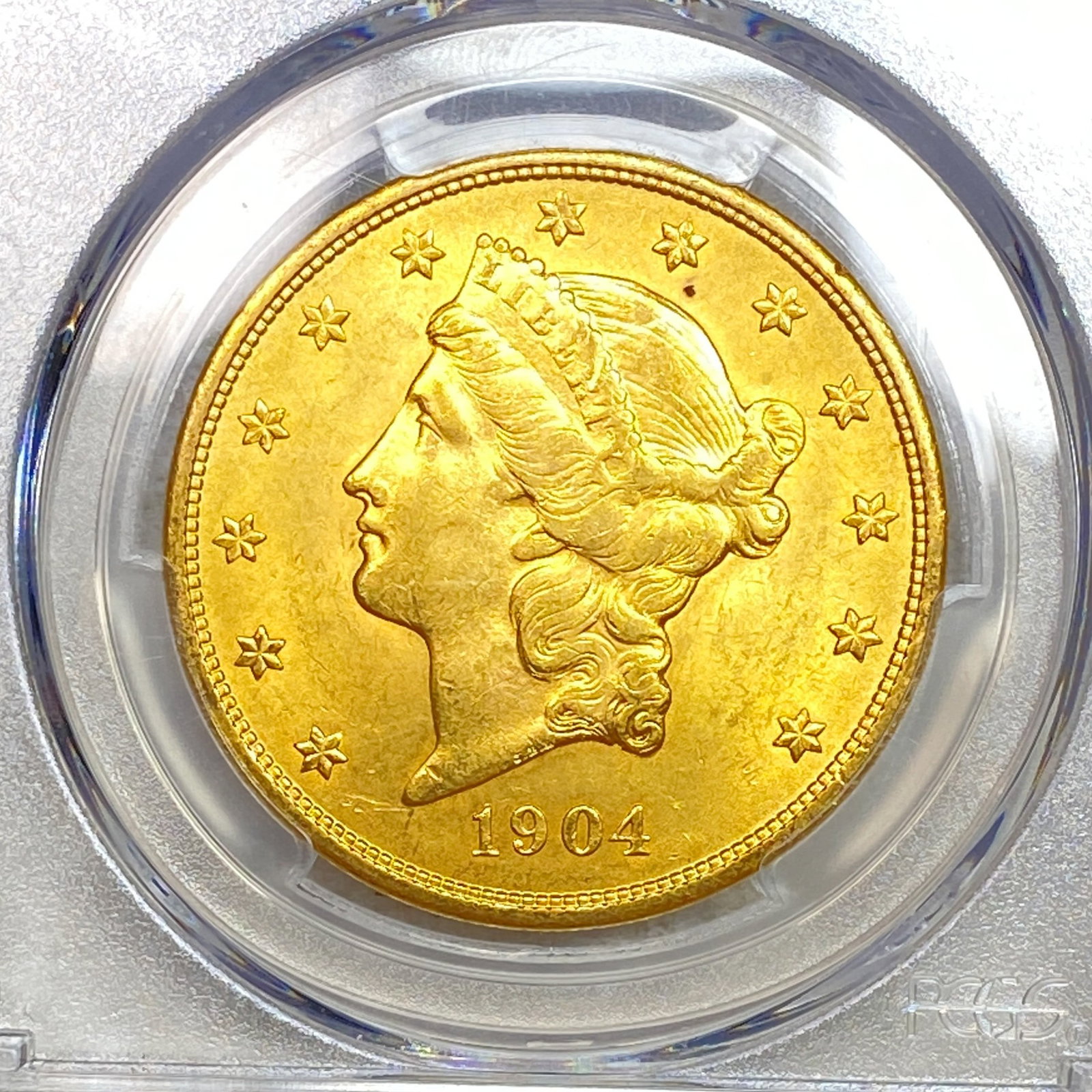 1904 $20 Gold Double Eagle PCGS MS63 - 3