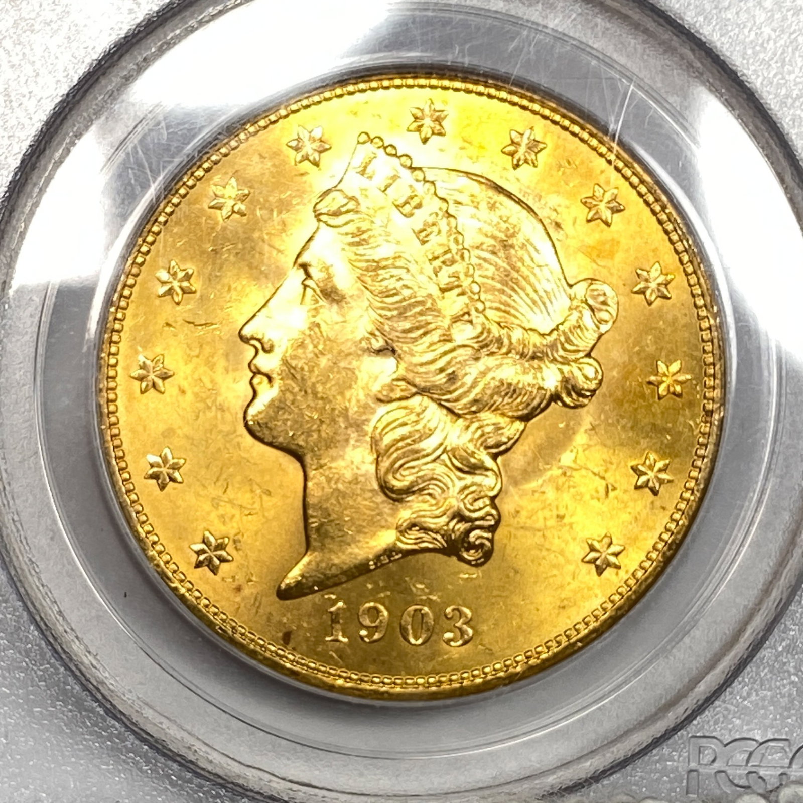 1903 $20 Gold Double Eagle PCGS MS63 - 3
