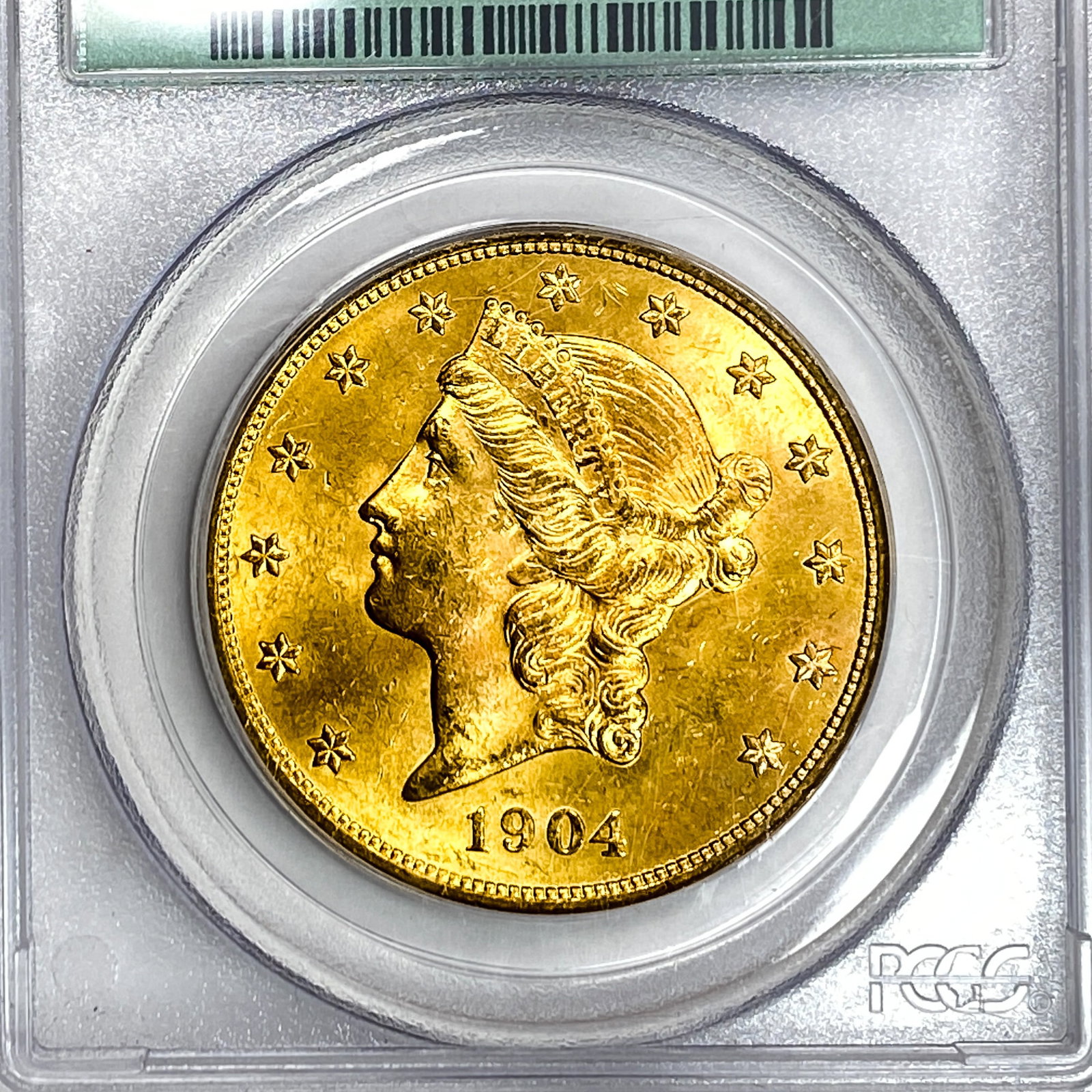 1904 $20 Gold Double Eagle PCGS MS63 - 3