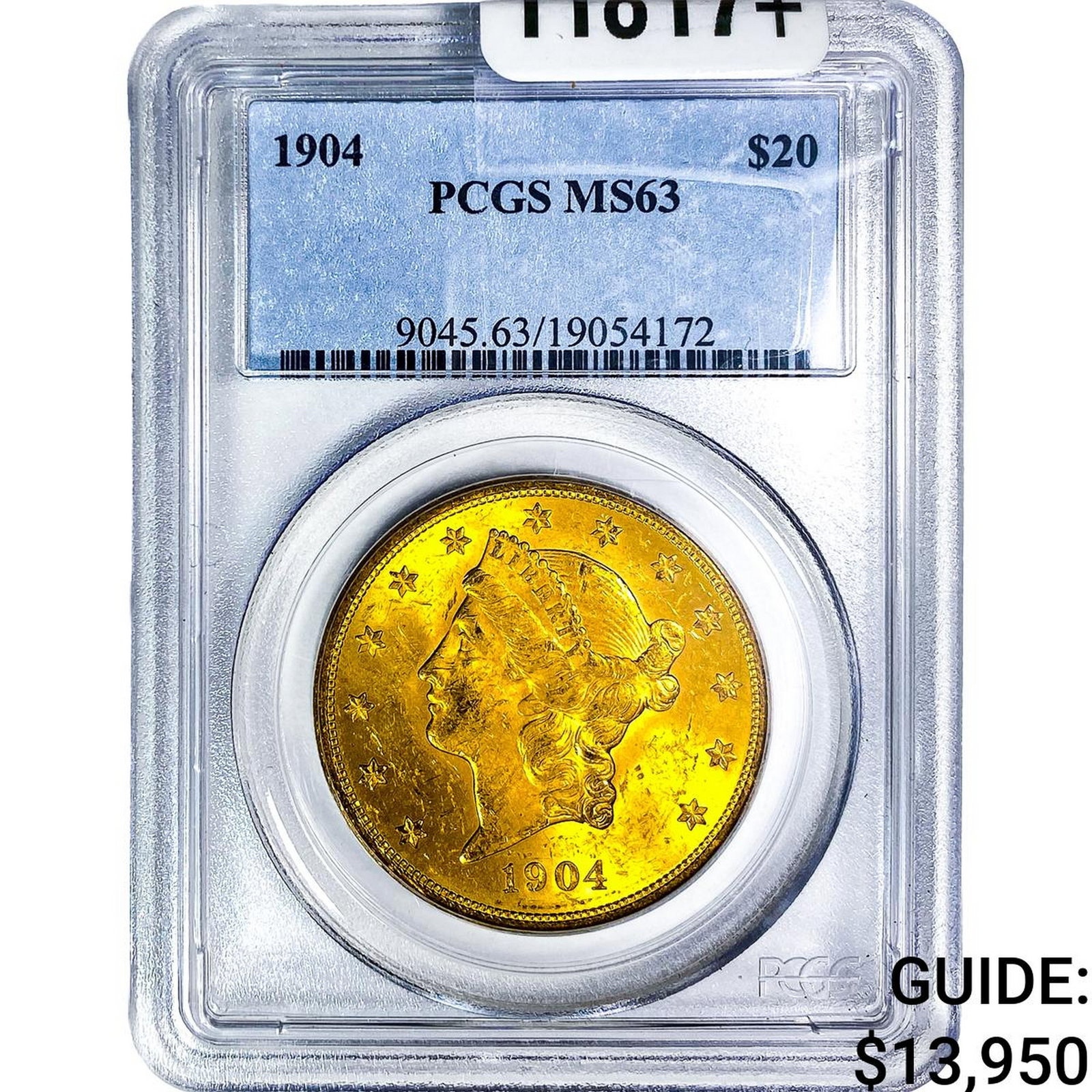 1904 $20 Gold Double Eagle PCGS MS63 (1 of 4)