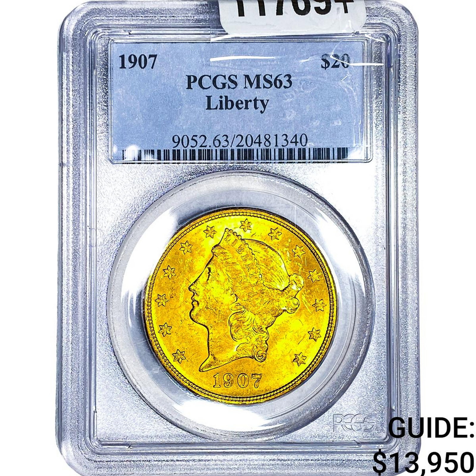 1907 $20 Gold Double Eagle PCGS MS63 (1 of 4)