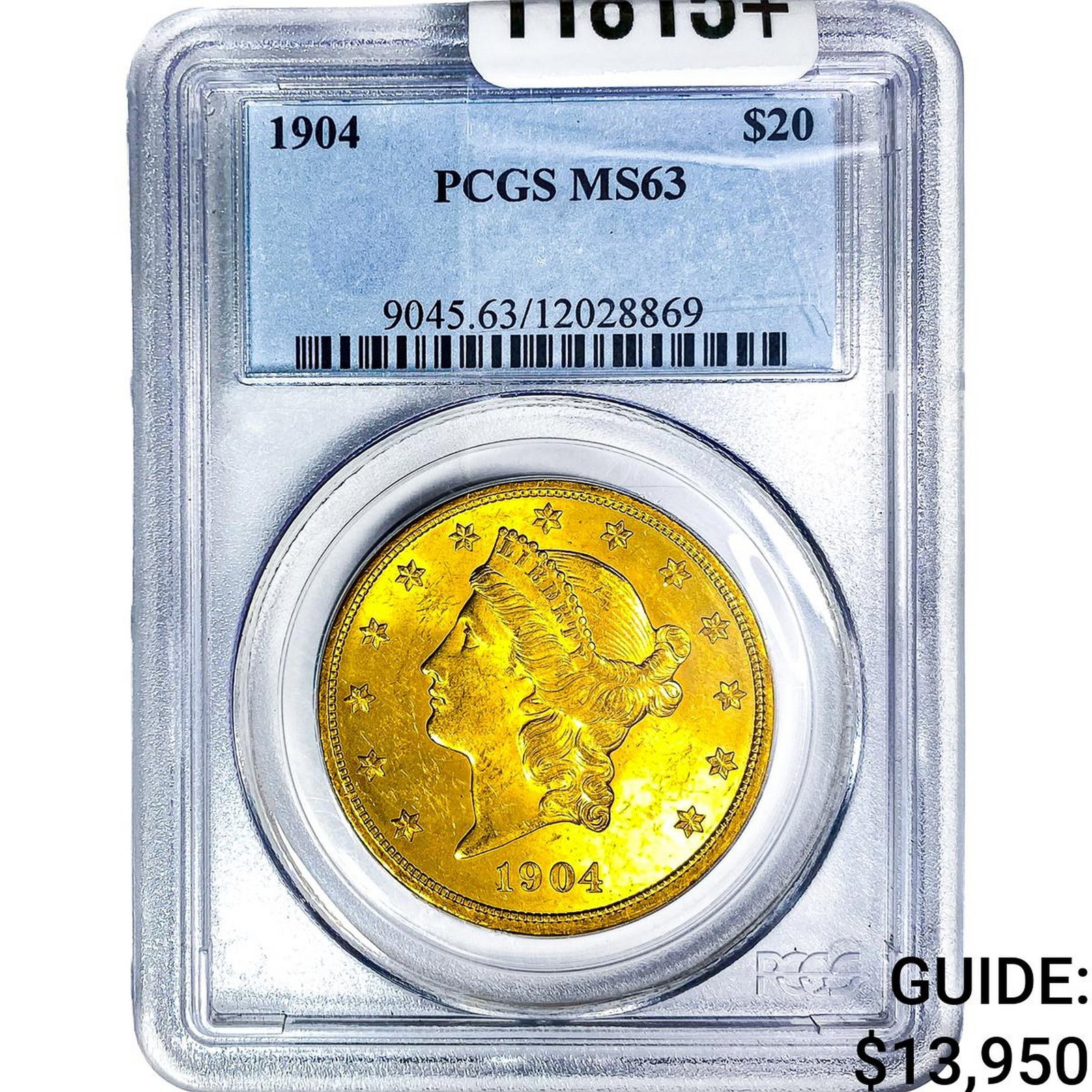 1904 $20 Gold Double Eagle PCGS MS63 (1 of 4)