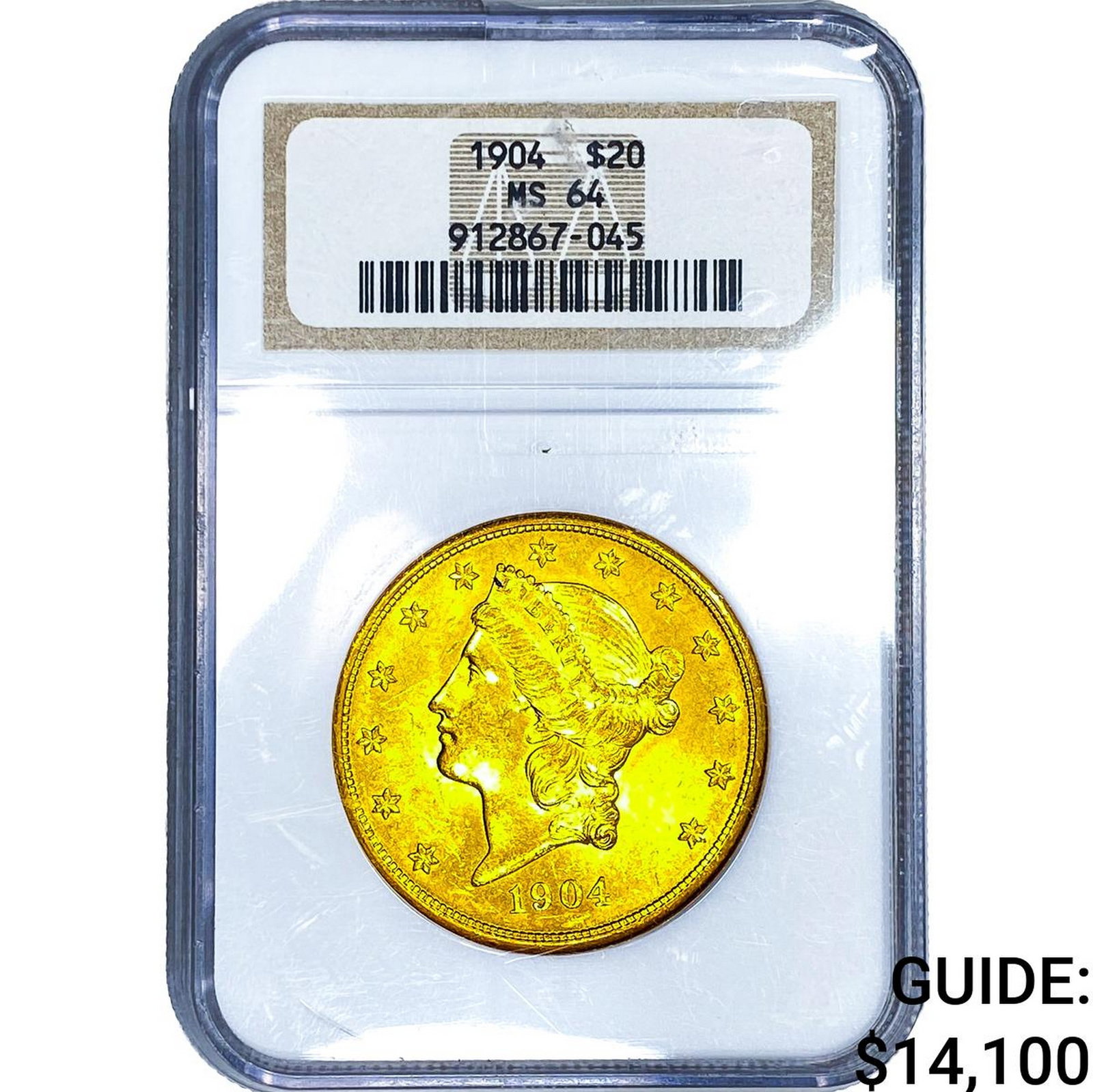1904 $20 Gold Double Eagle NGC MS64 (1 of 4)