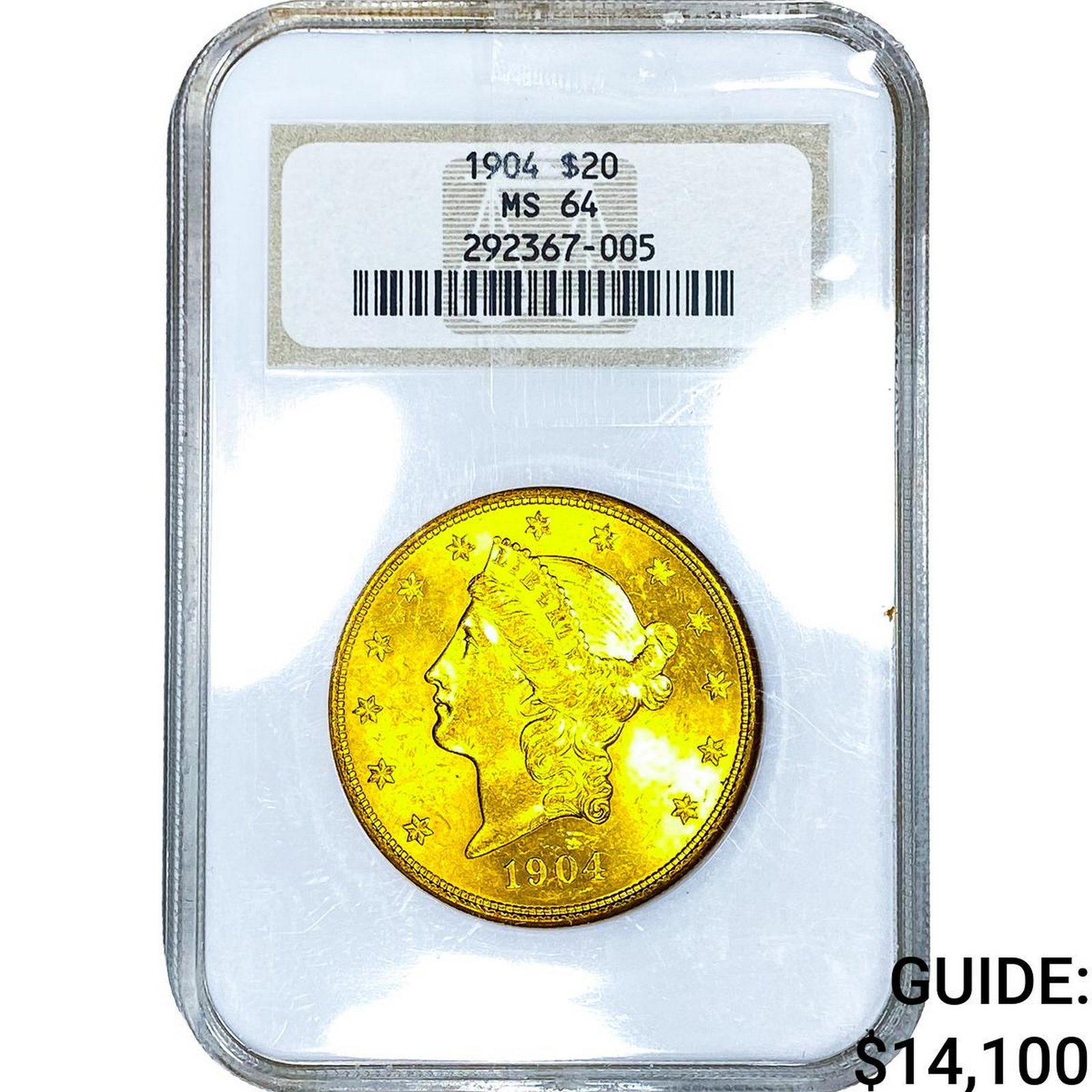 1904 $20 Gold Double Eagle NGC MS64 (1 of 4)