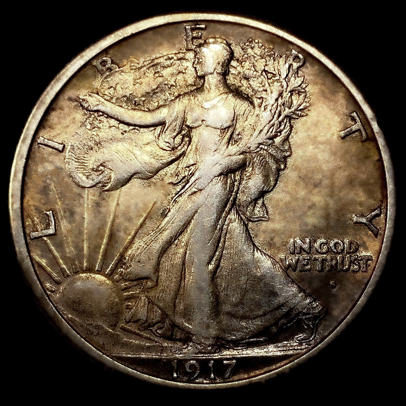 1917-S Obv Walking Liberty Half Dollar (1 of 2)