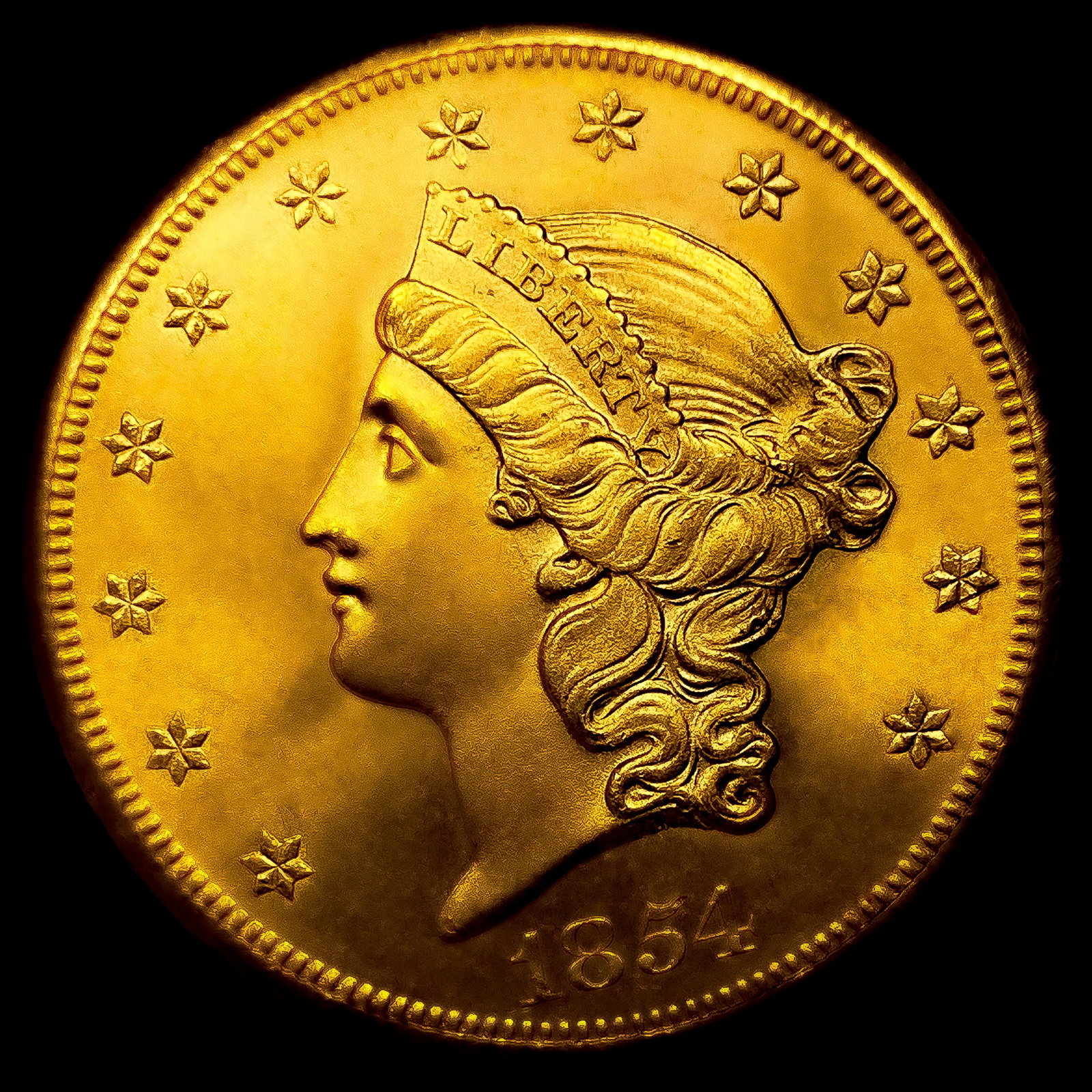 1854-S $20 Gold Double Eagle: 1854-S $20 Gold Double Eagle