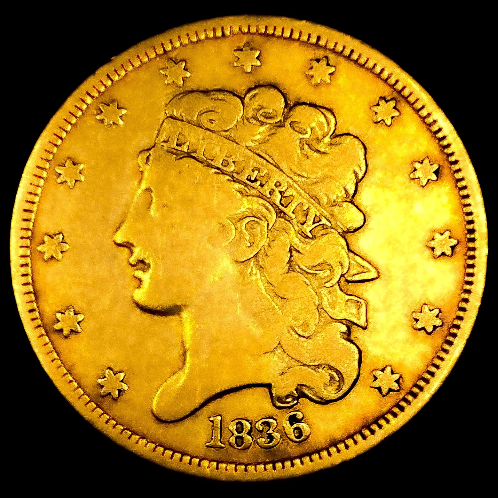 1836 $5 Gold Half Eagle (1 of 2)