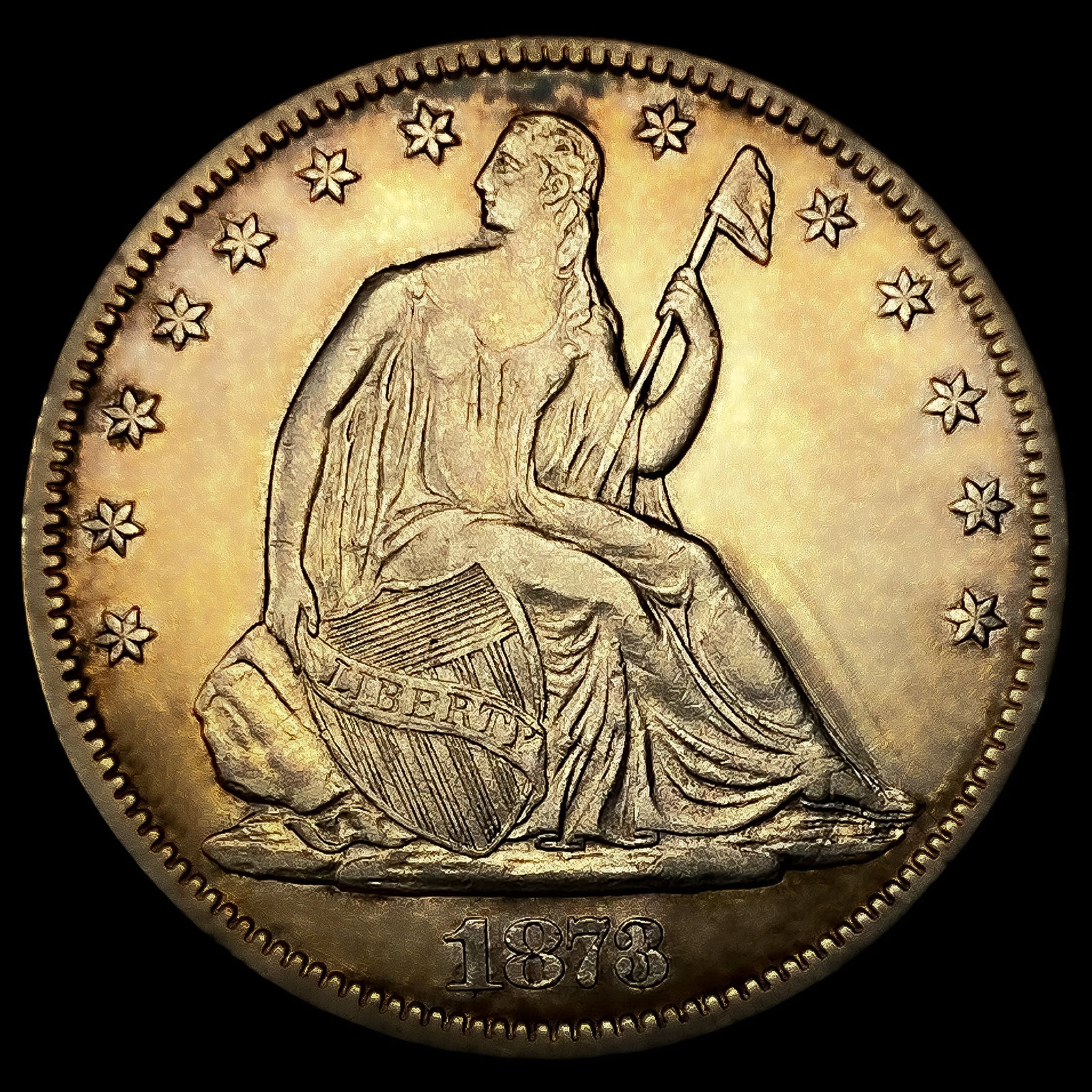 1873-CC Seated Liberty Half Dollar (1 of 2)
