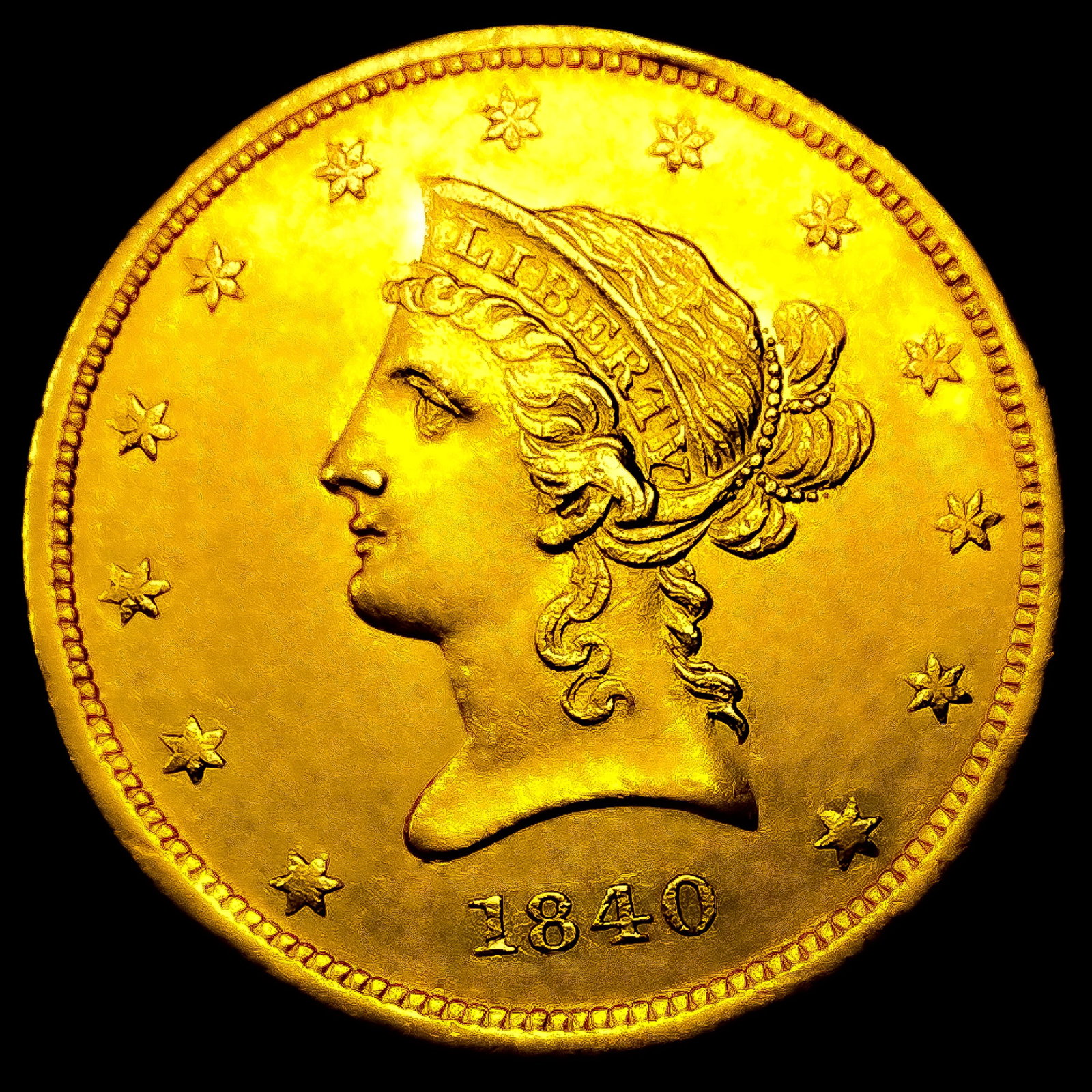 1840 $10 Gold Eagle: 1840 $10 Gold Eagle