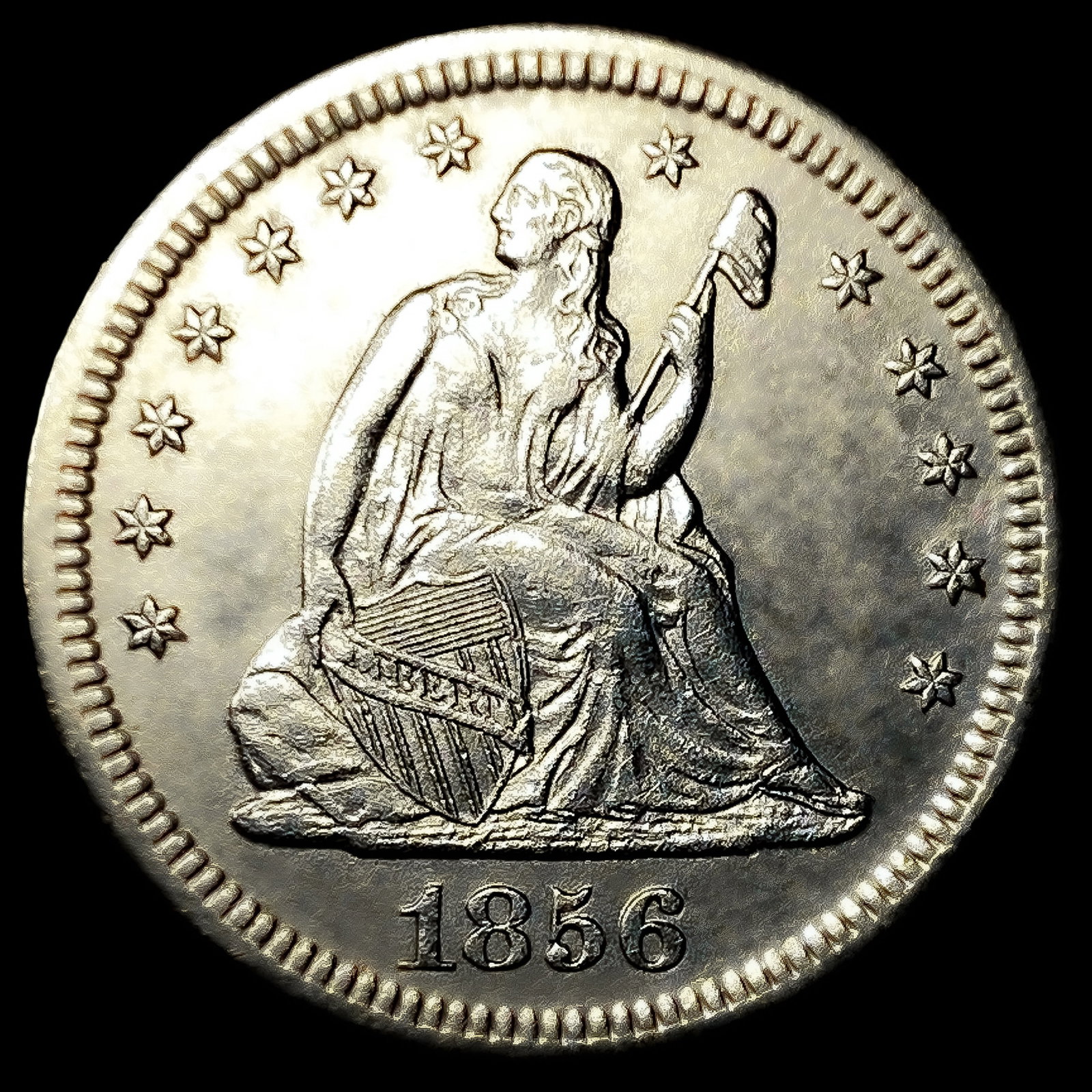1856-S Seated Liberty Quarter: 1856-S Seated Liberty Quarter