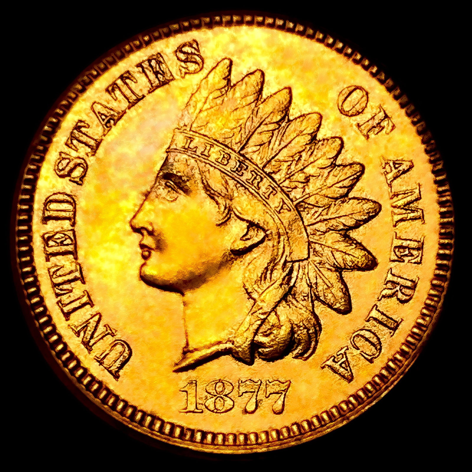 1877 Indian Head Cent: 1877 Indian Head Cent