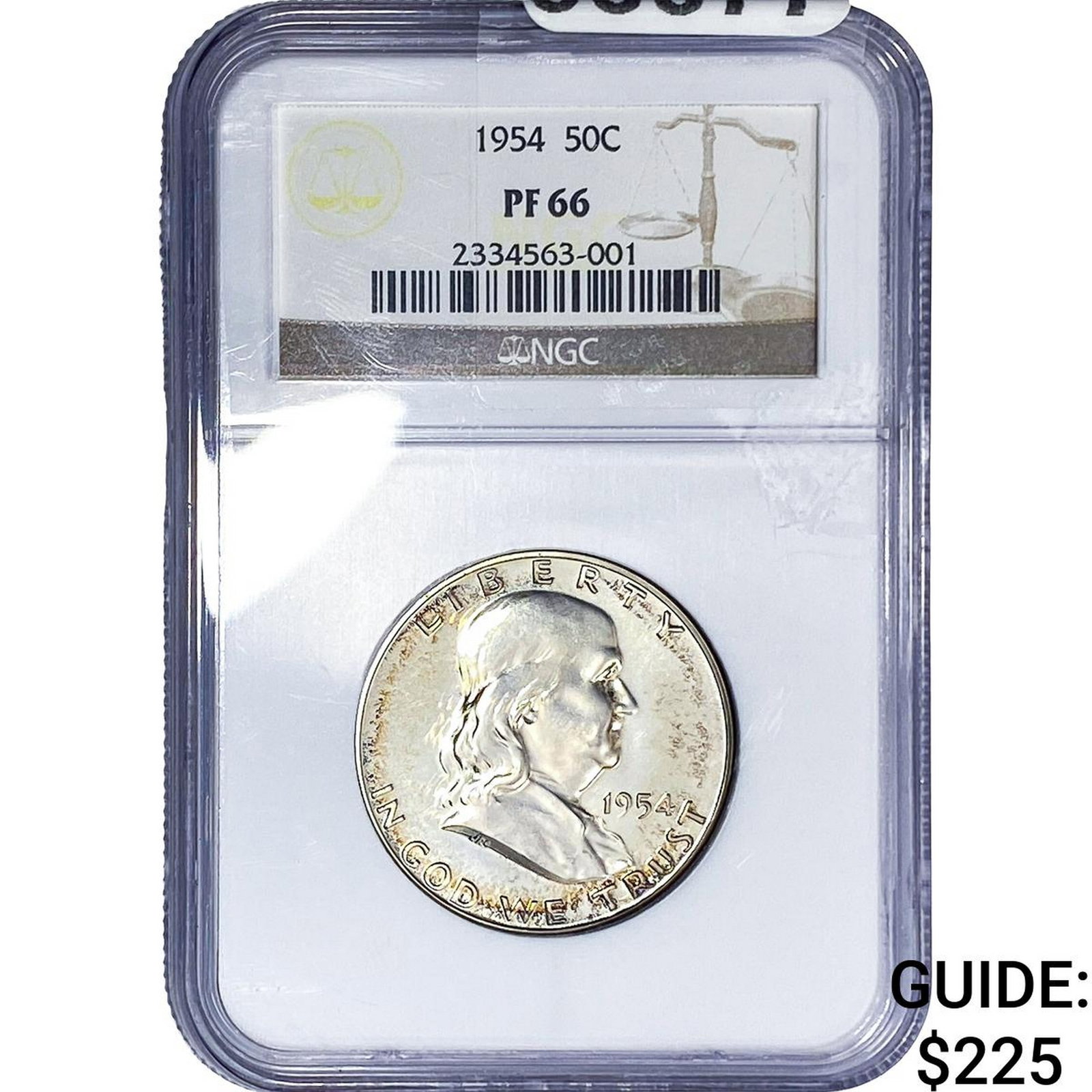 1954 Franklin Half Dollar NGC PF66: 1954 Franklin Half Dollar NGC PF66