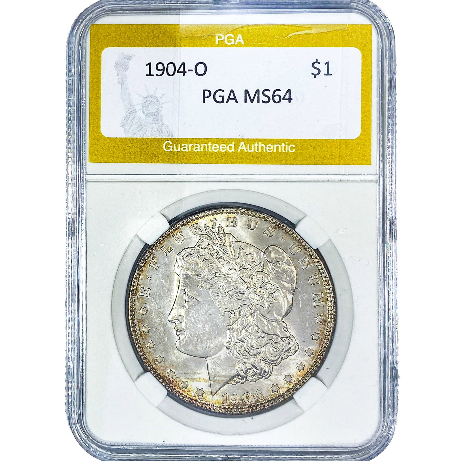 1904-O Morgan Silver Dollar PGA MS64: 1904-O Morgan Silver Dollar PGA MS64