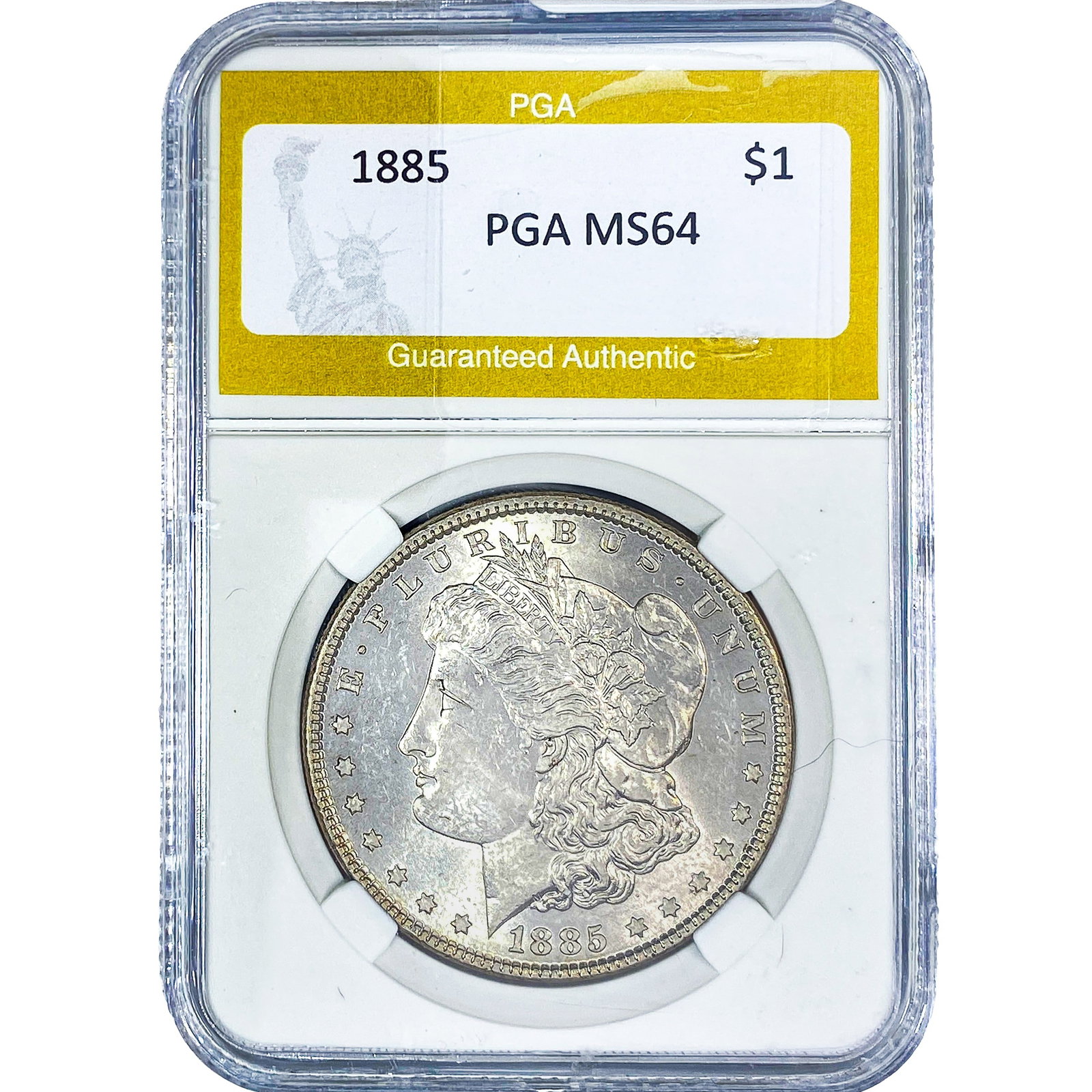 1885 Morgan Silver Dollar PGA MS64: 1885 Morgan Silver Dollar PGA MS64