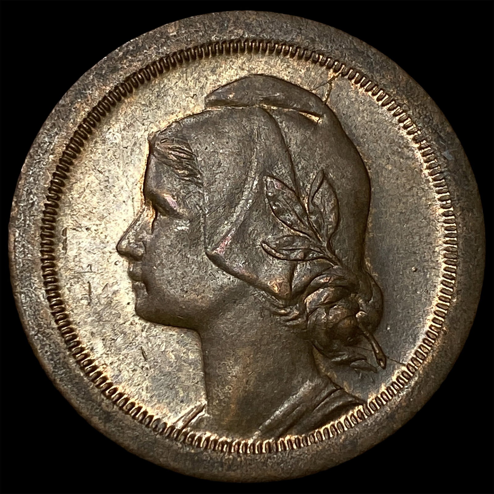 1925 Portugal Bronze 20 Centavos (1 of 2)