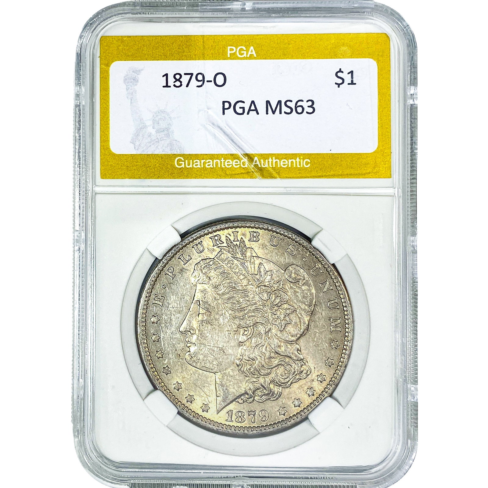 1879-O Morgan Silver Dollar PGA MS63: 1879-O Morgan Silver Dollar PGA MS63