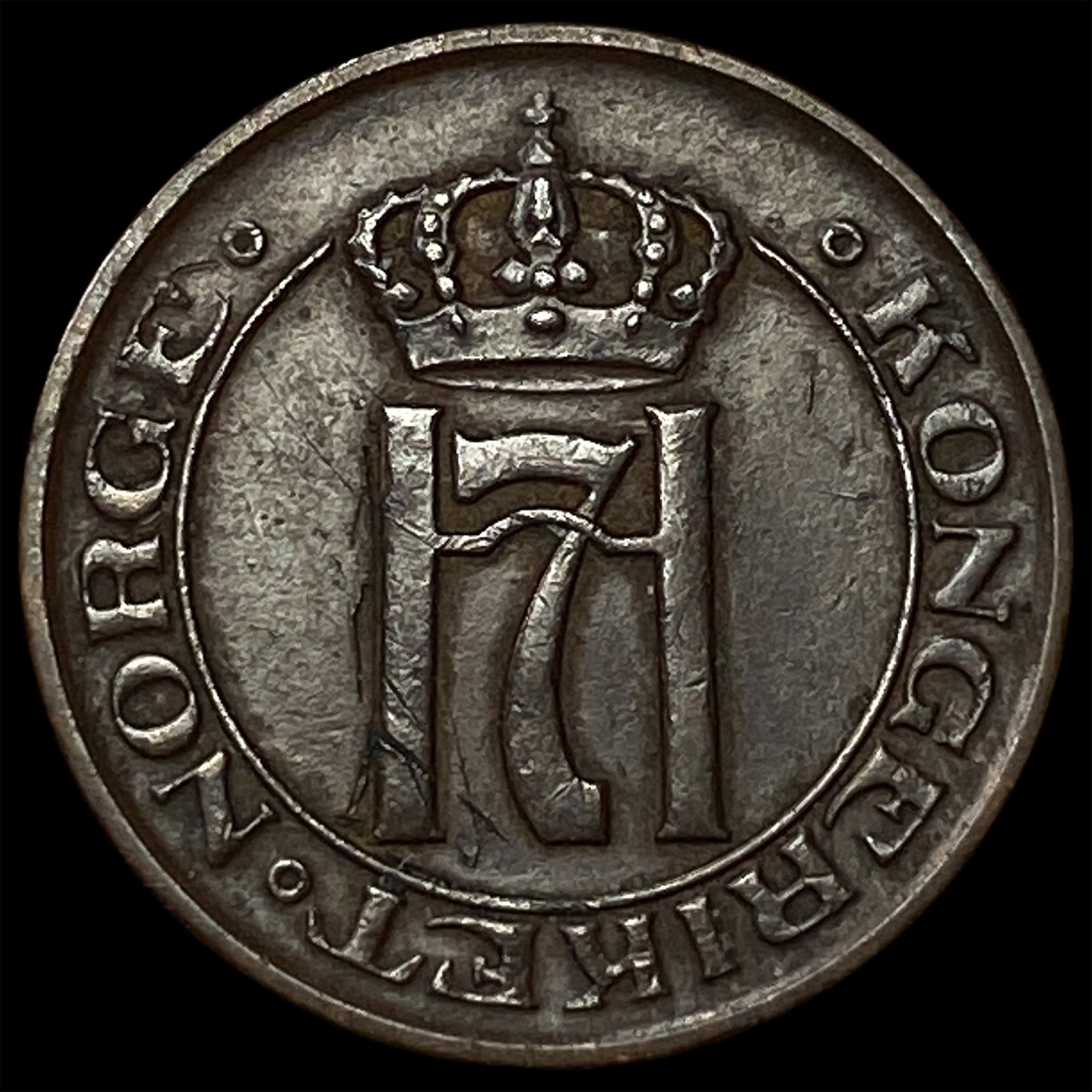 1911 Norway Bronze 1 Ore (1 of 2)