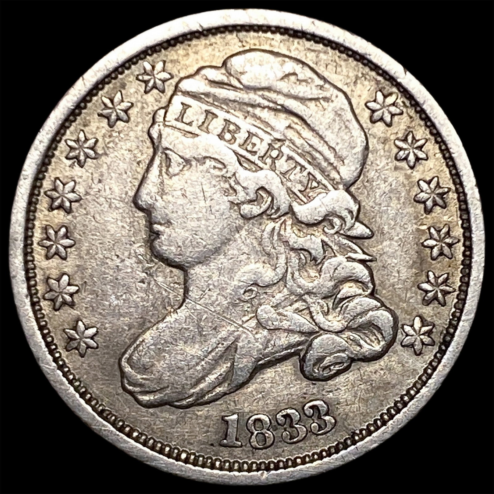 1833 Capped Bust Dime LIGHTLY CIRCULATED (1 of 2)