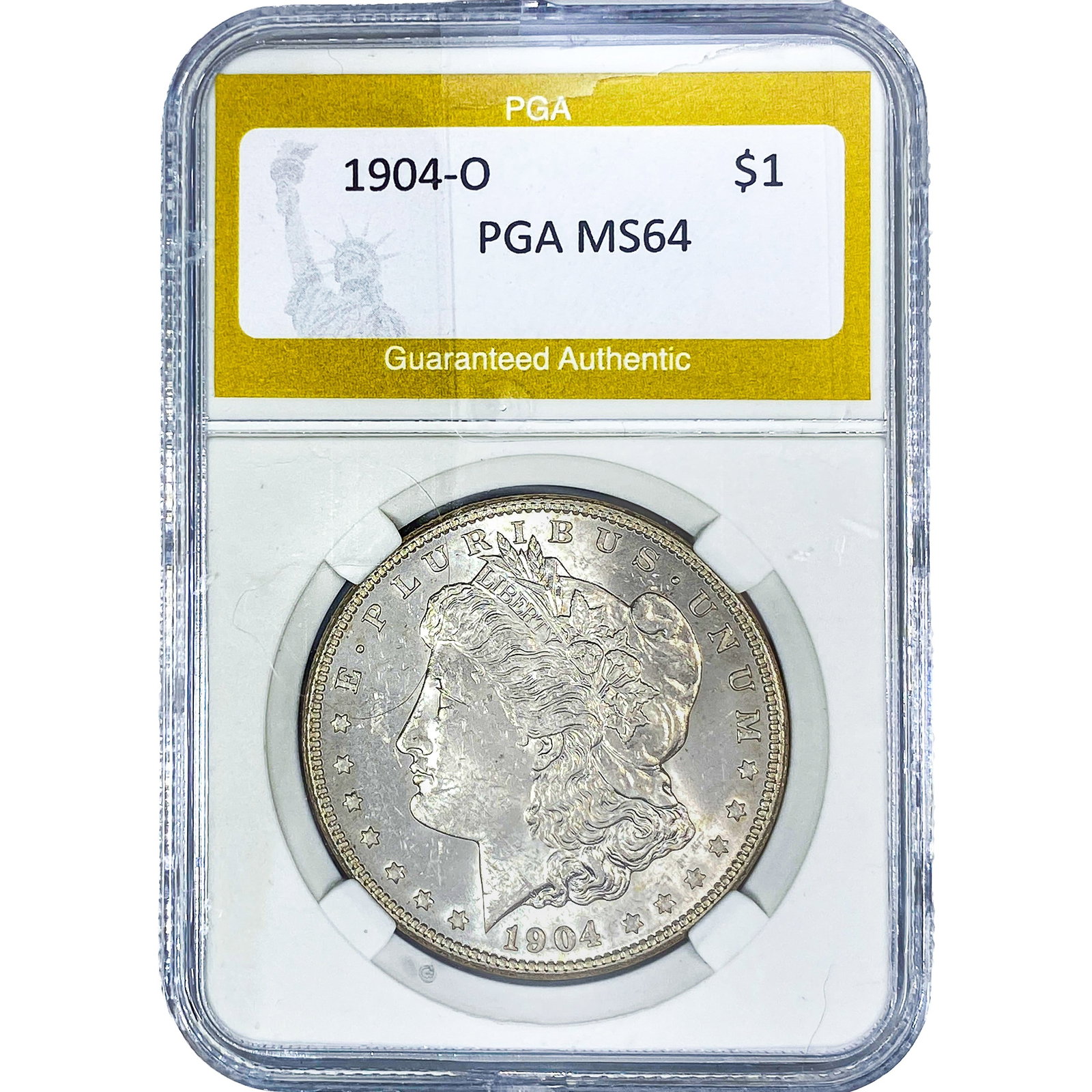 1904-O Morgan Silver Dollar PGA MS64: 1904-O Morgan Silver Dollar PGA MS64