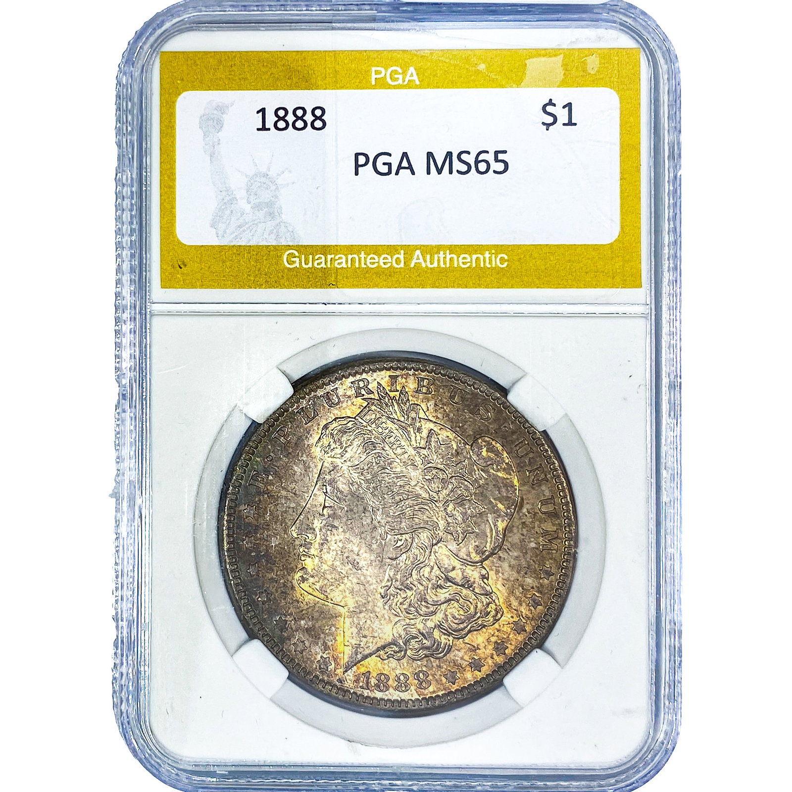 1888 Morgan Silver Dollar PGA MS65: 1888 Morgan Silver Dollar PGA MS65