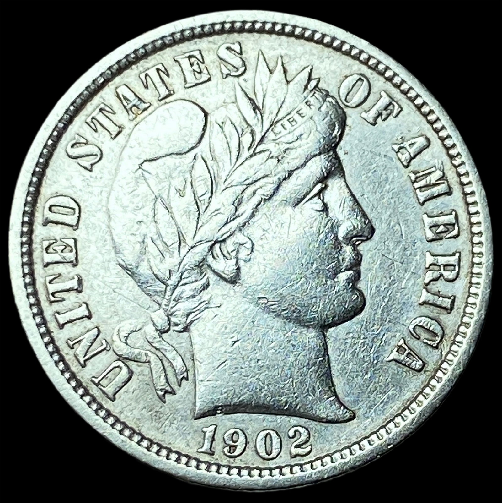 1902-O Silver Barber Dime CLOSELY UNCIRCULATED: 1902-O Silver Barber Dime CLOSELY UNCIRCULATED