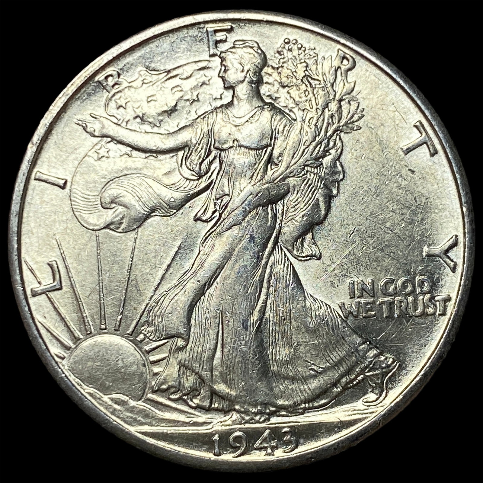 1943-D Silver Walking Liberty Half Dollar UNCIRCULATED: 1943-D Silver Walking Liberty Half Dollar UNCIRCULATED
