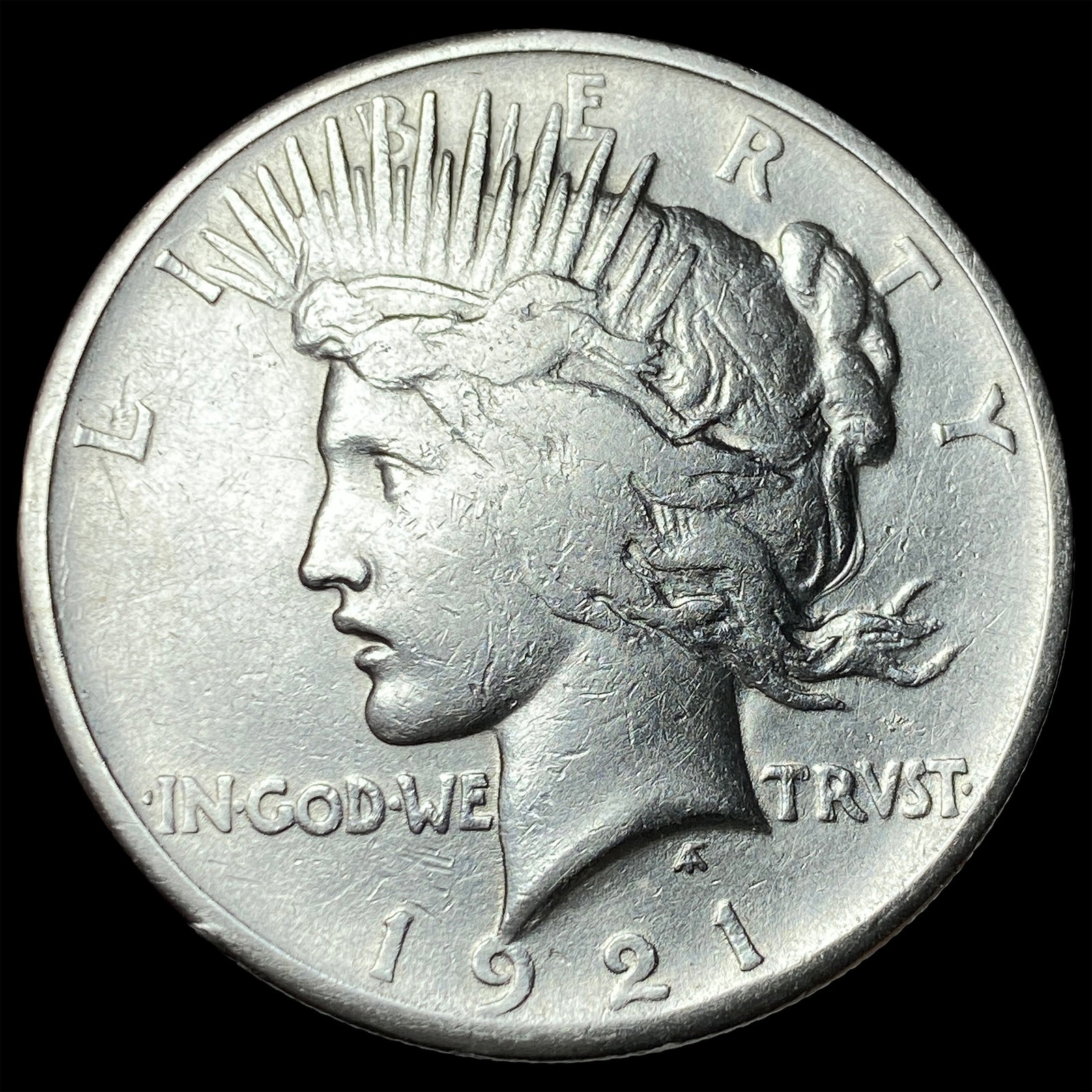 1921 Silver Peace Dollar NEARLY UNCIRCULATED: 1921 Silver Peace Dollar NEARLY UNCIRCULATED
