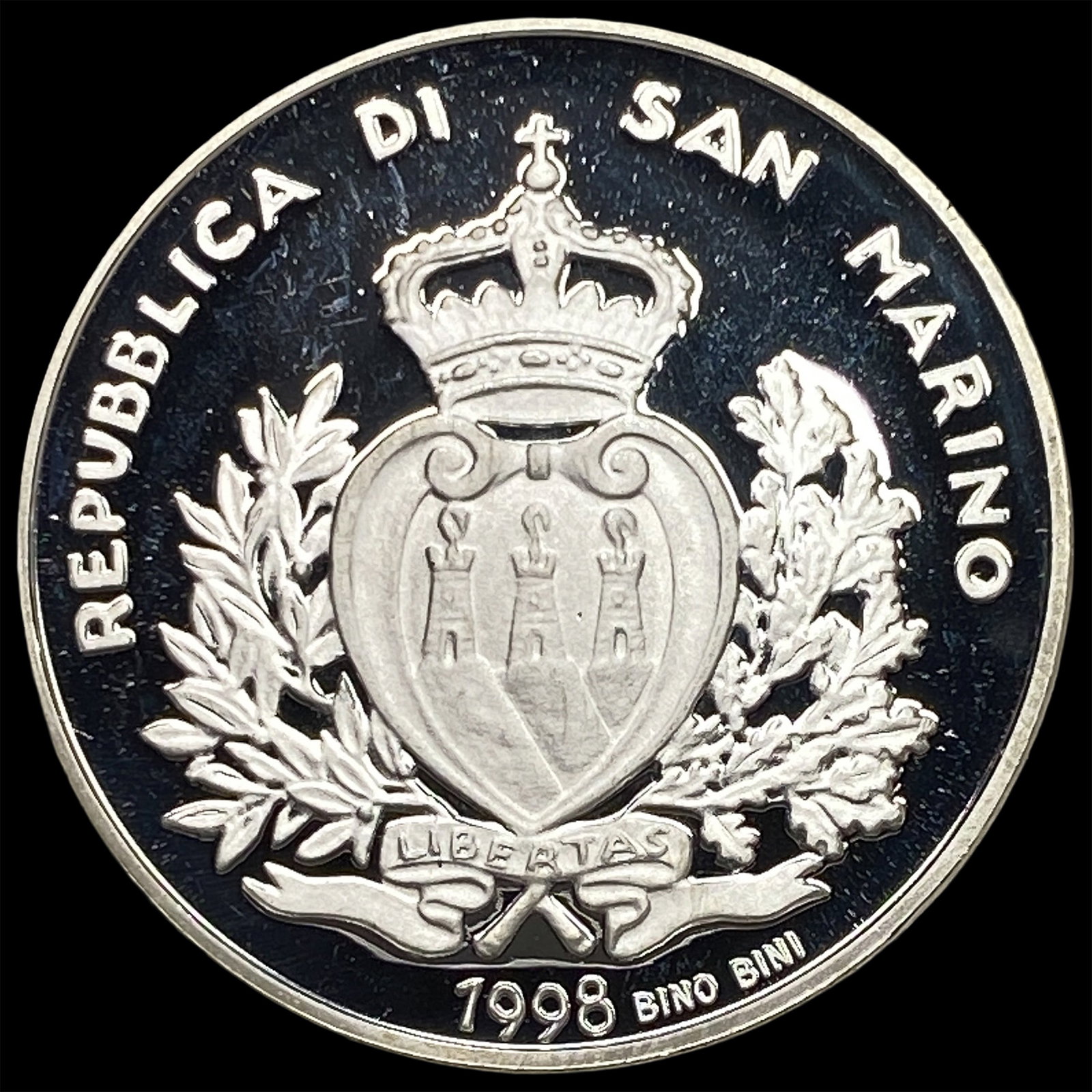 1998 San Marino Silver 5000 Lire Proof (1 of 2)