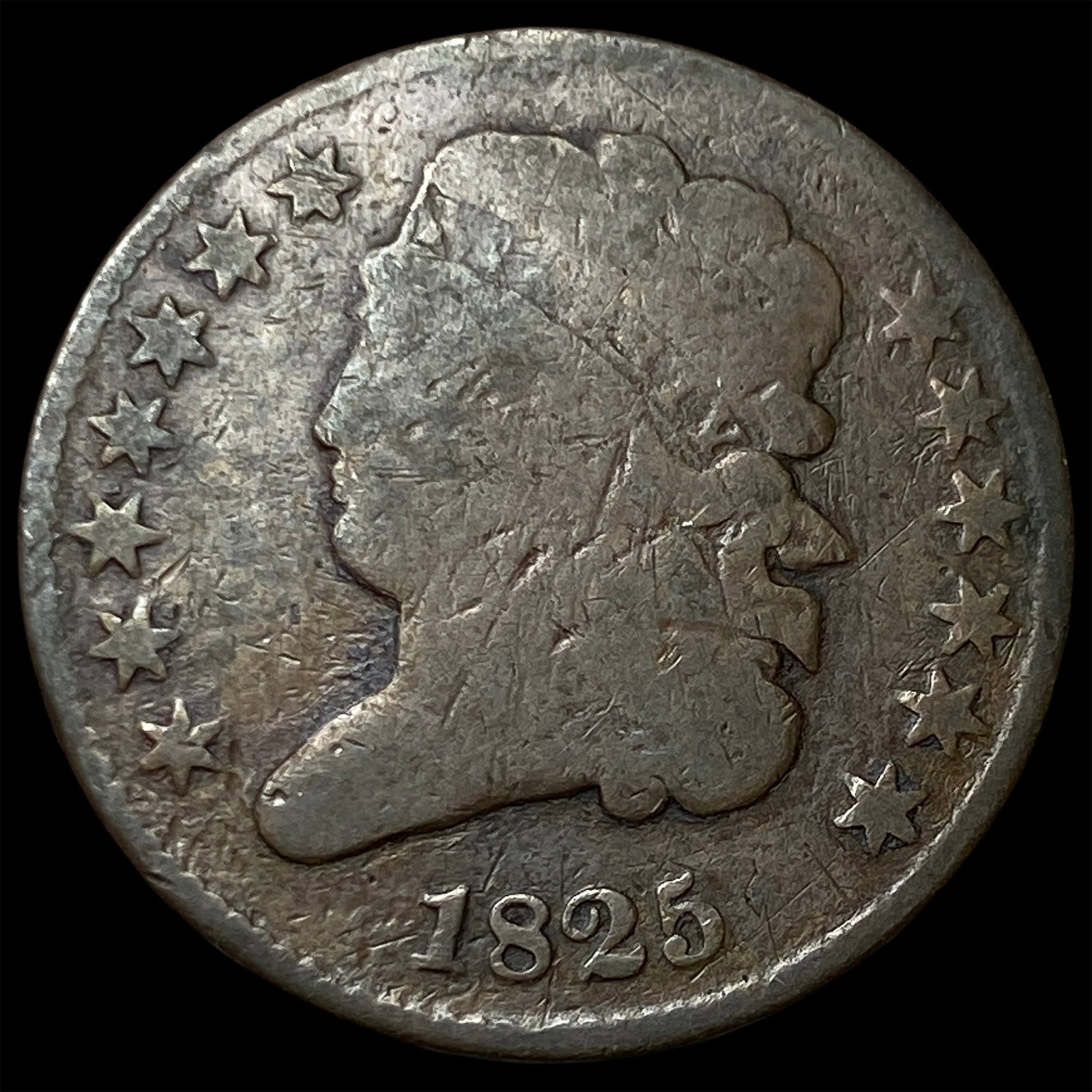 1825 Classic Head Half Cent NICELY CIRCULATED: 1825 Classic Head Half Cent NICELY CIRCULATED