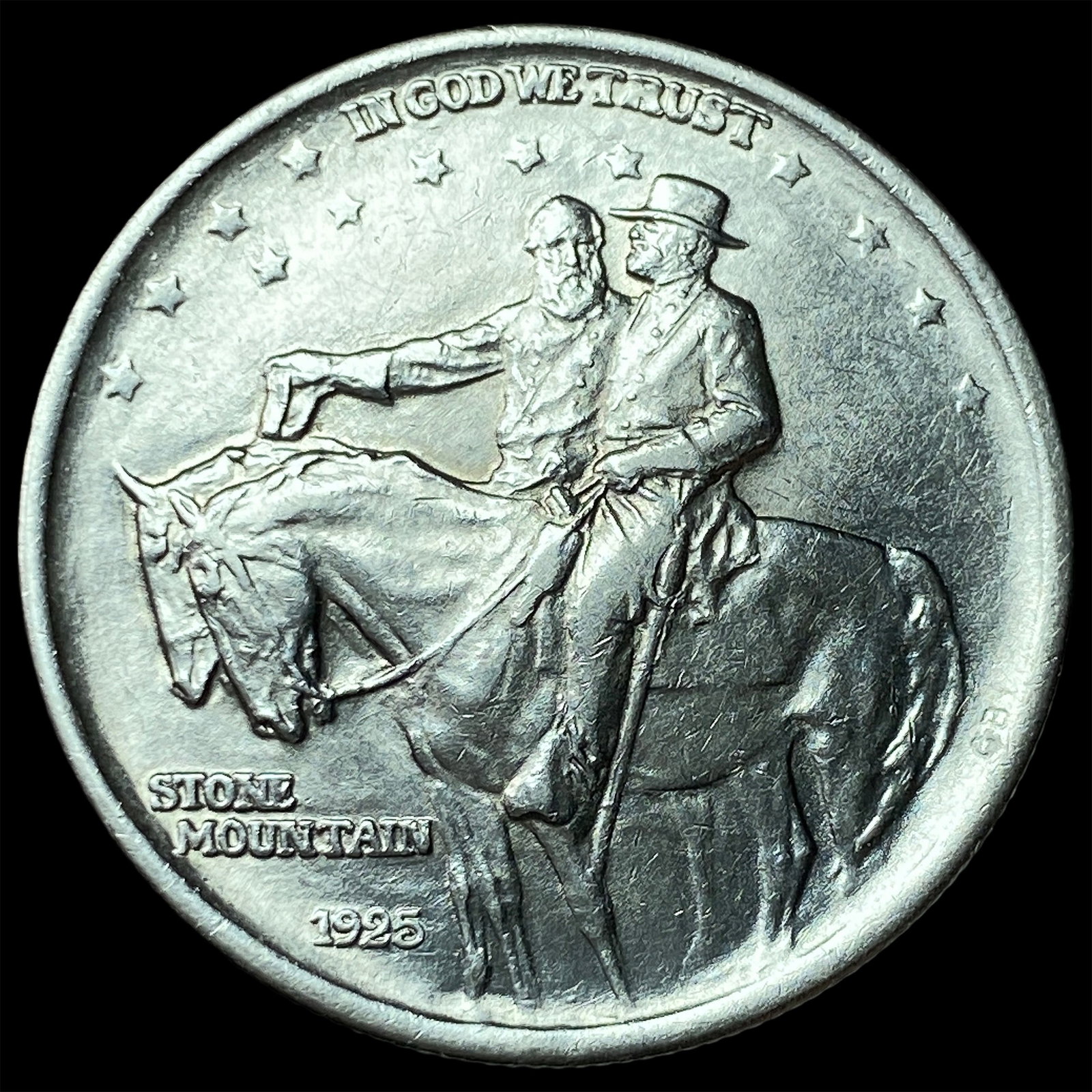 1925 Stone Mountain Silver Half Dollar CLOSELY UNCIRCULATED: 1925 Stone Mountain Silver Half Dollar CLOSELY UNCIRCULATED