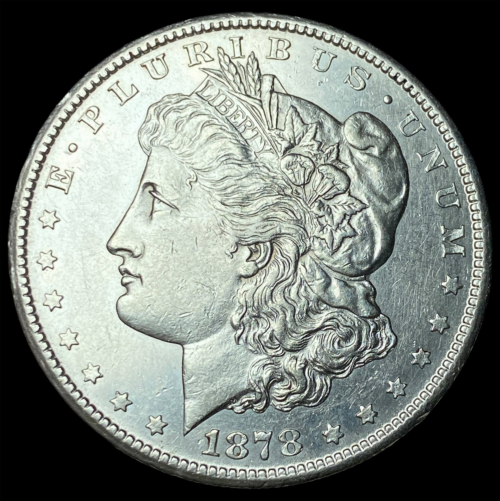 1878-CC Silver Morgan Dollar CLOSELY UNCIRCULATED: 1878-CC Silver Morgan Dollar CLOSELY UNCIRCULATED