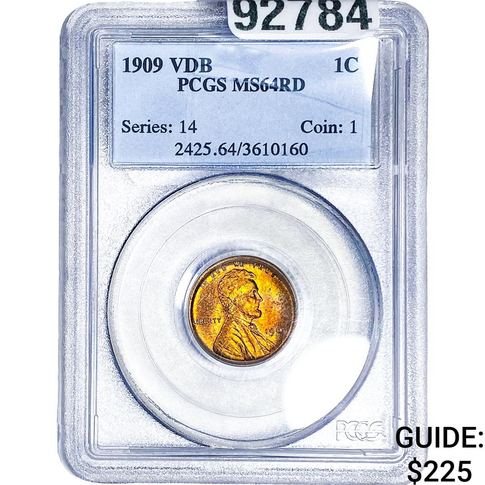 1909 VDB Wheat Cent PCGS MS64 RD (1 of 2)