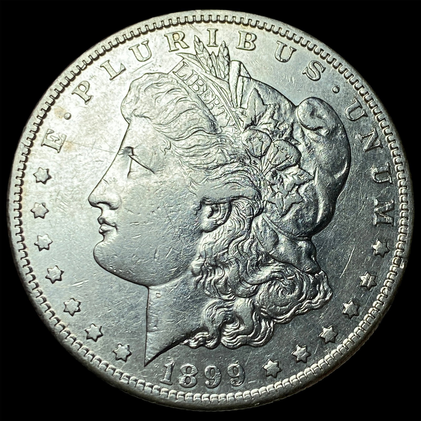1899-S Silver Morgan Dollar NEARLY UNCIRCULATED: 1899-S Silver Morgan Dollar NEARLY UNCIRCULATED