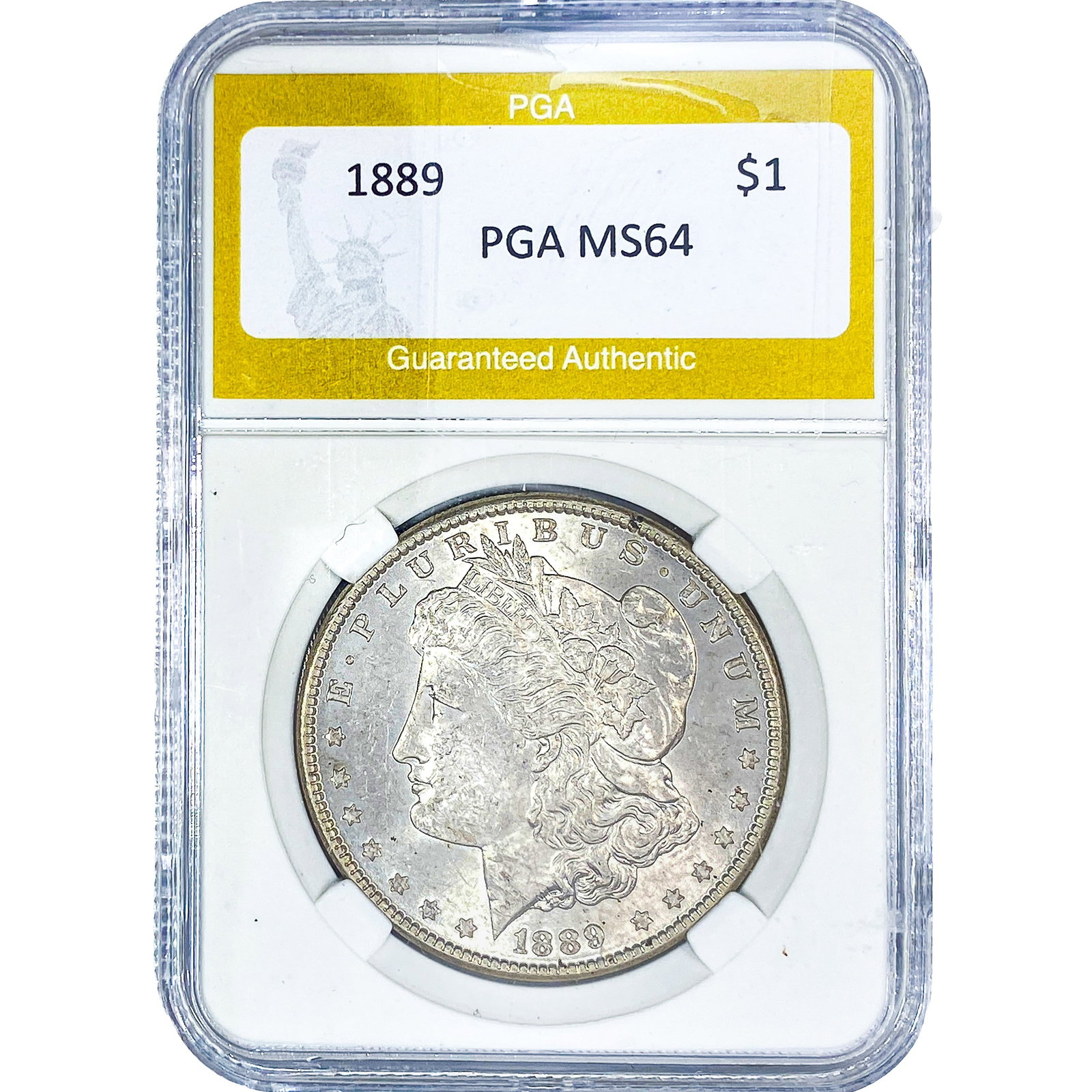 1889 Morgan Silver Dollar PGA MS64: 1889 Morgan Silver Dollar PGA MS64
