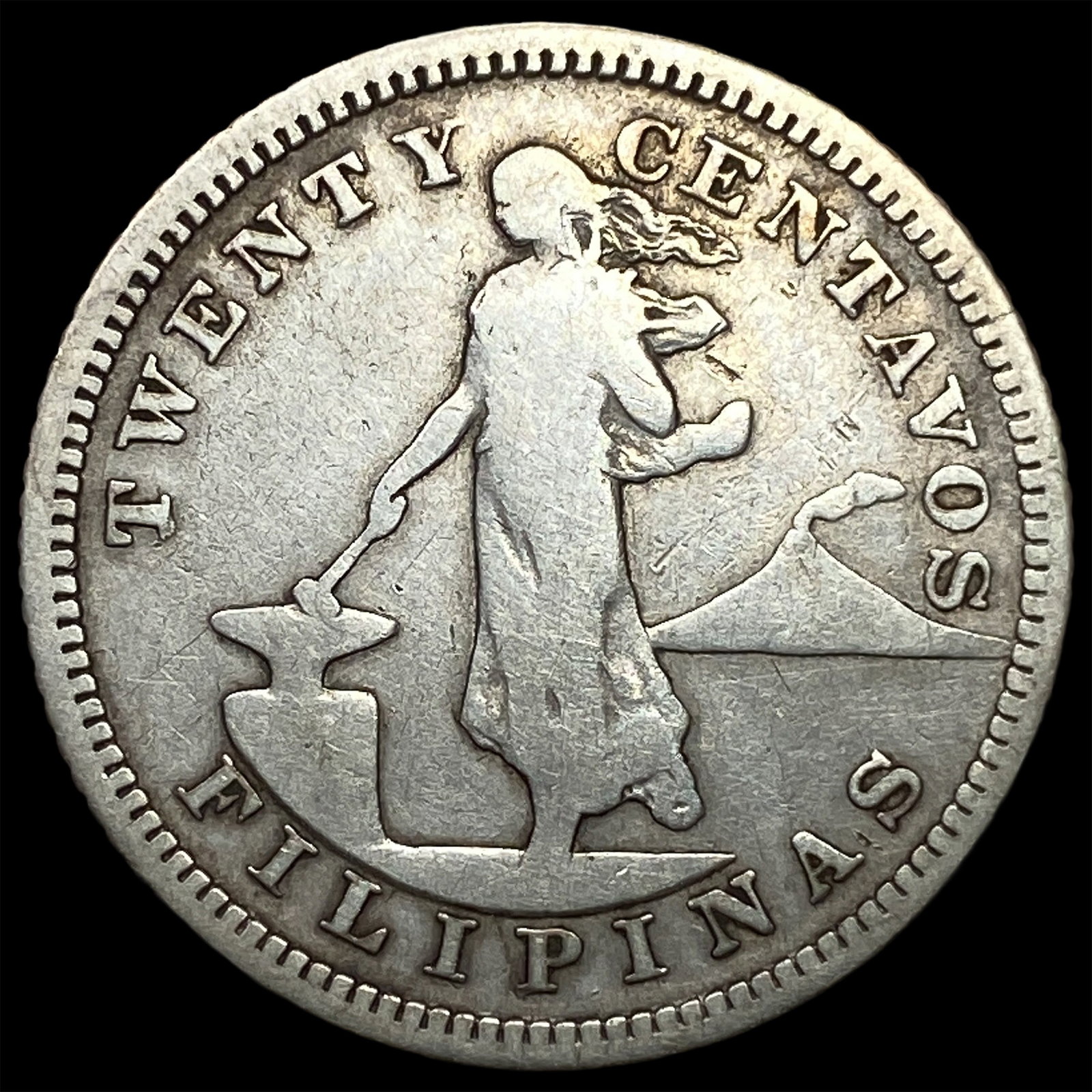 1904 Philippines Silver 20 Centavos (1 of 2)