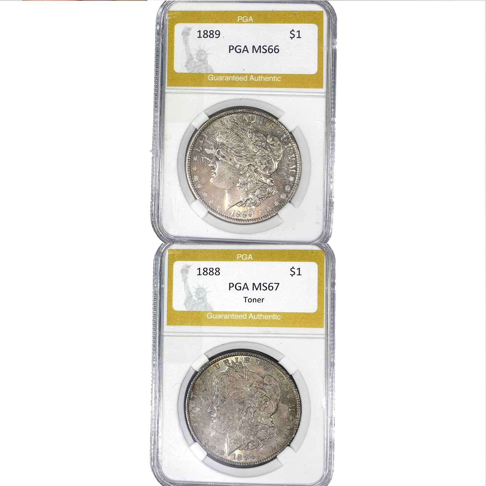 [2 Coins] 1888-1889 Morgan Silver Dollar: [2 Coins] 1888-1889 Morgan Silver Dollar