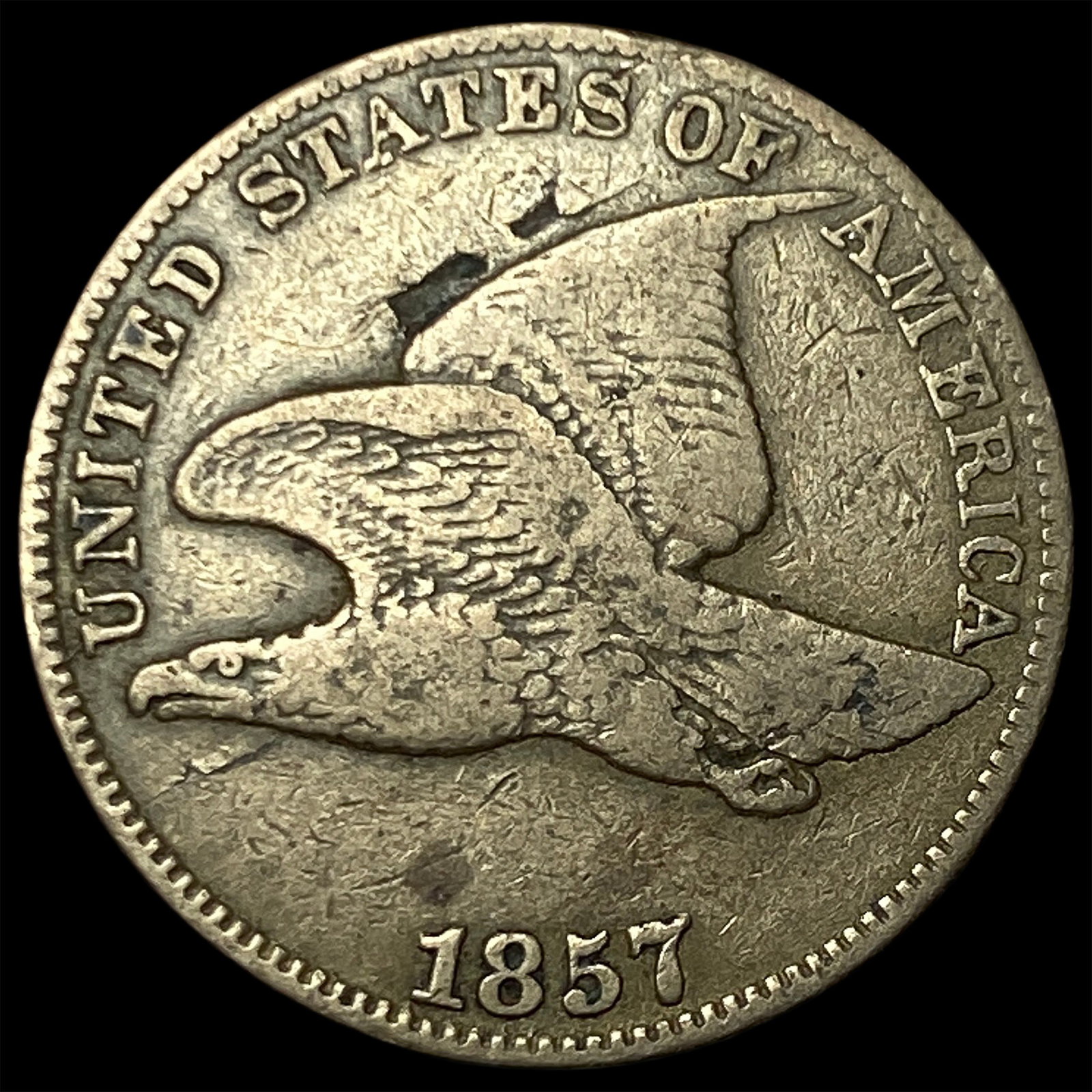 1857 Flying Eagle Cent LIGHTLY CIRCULATED: 1857 Flying Eagle Cent LIGHTLY CIRCULATED