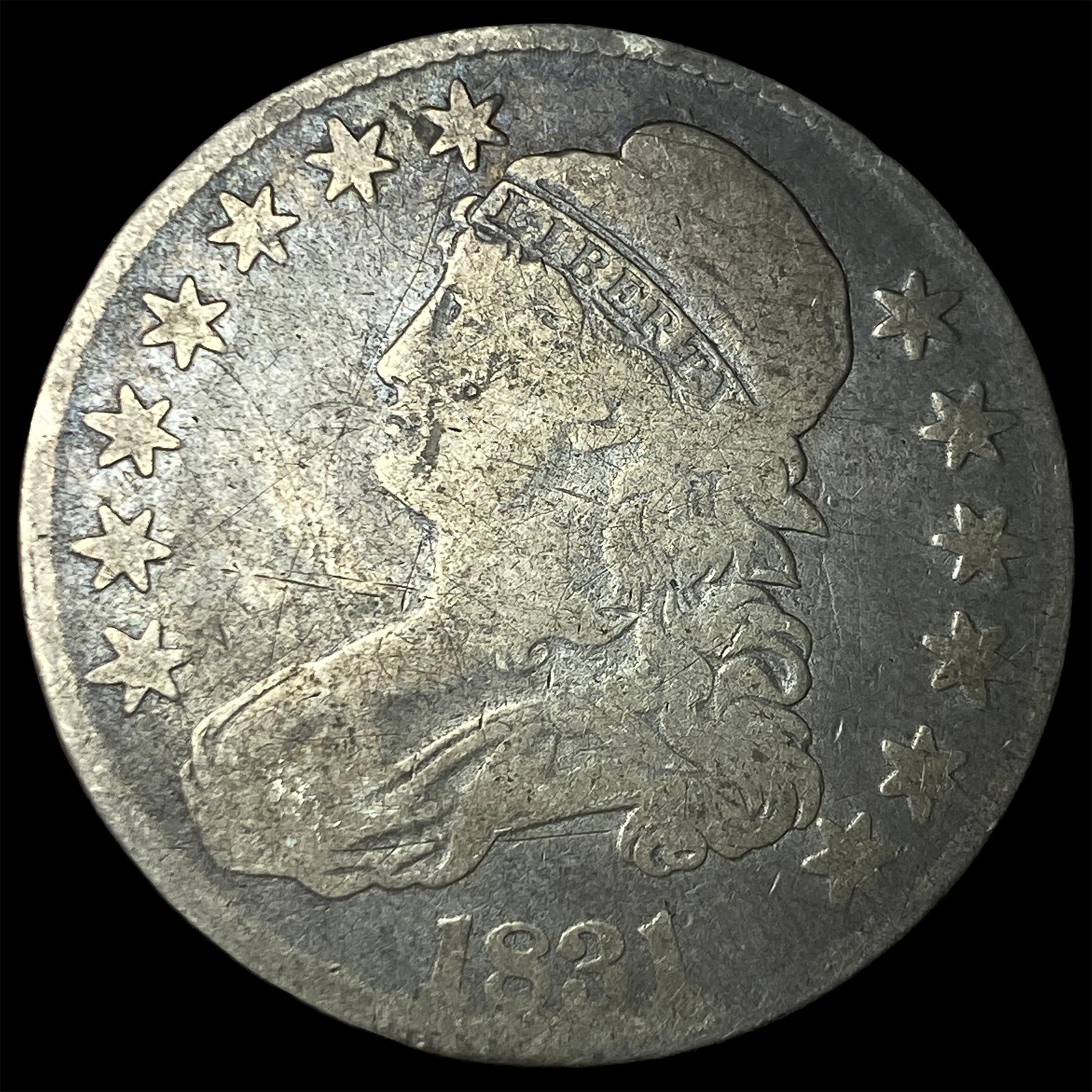 1831 Capped Bust Half Dollar NICELY CIRCULATED: 1831 Capped Bust Half Dollar NICELY CIRCULATED